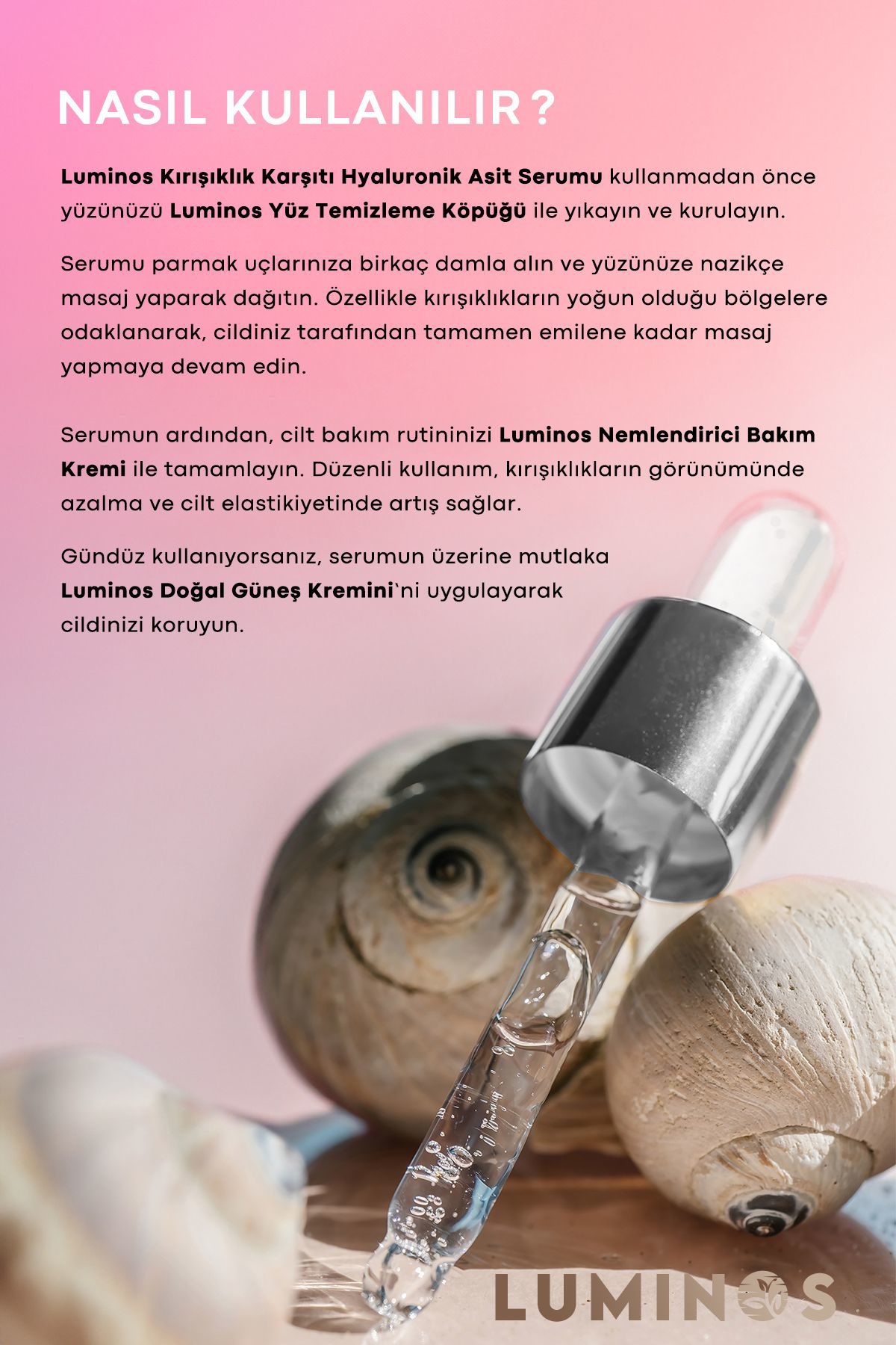 Natural Luminos Kirişiklik Karşiti Hyaluronik Asit Serum - 10 Ml