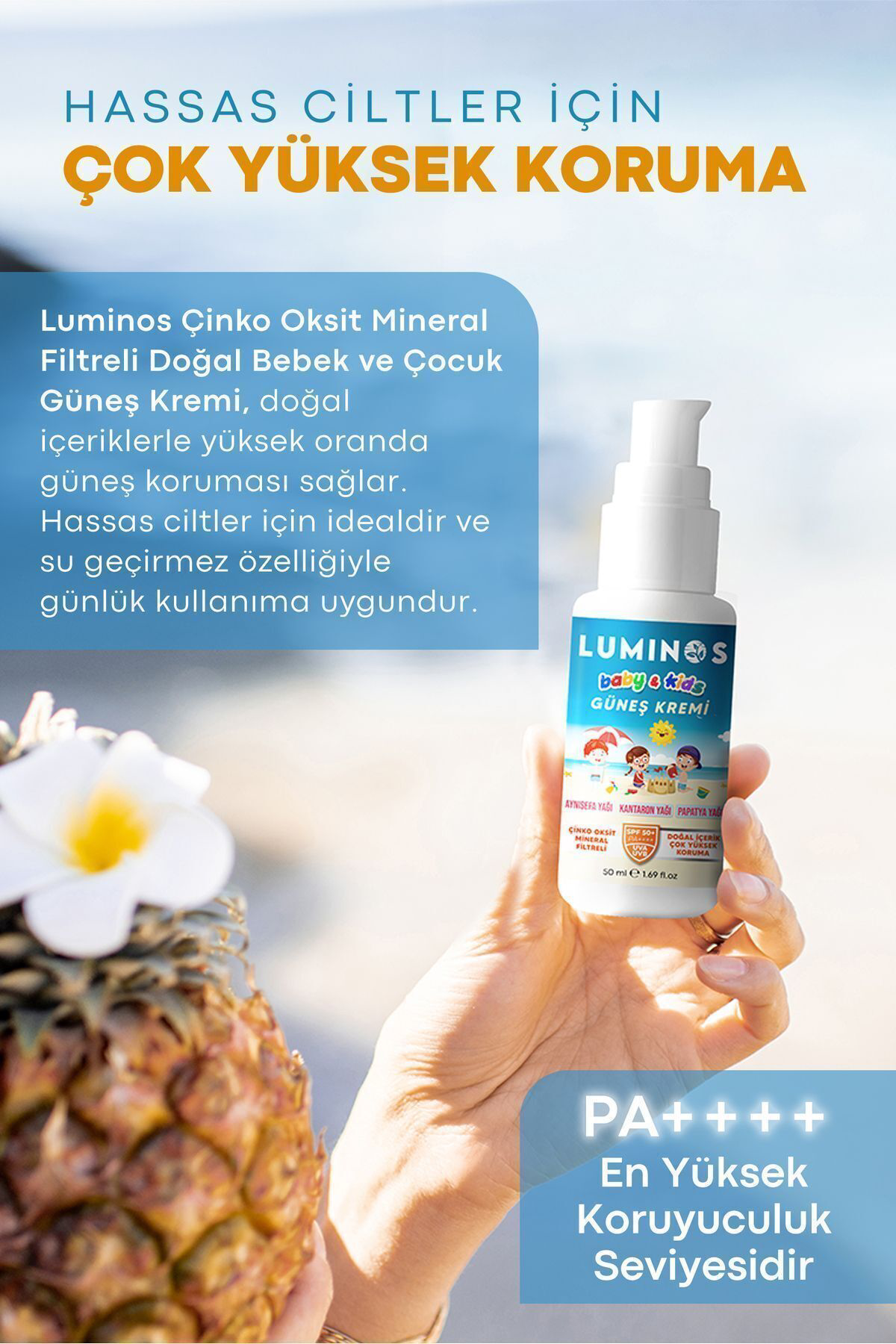 Natural Luminos Spf 50 Doğal Güneş Kremi Bebek Ve Çocuklara Özel 2`Li Fir