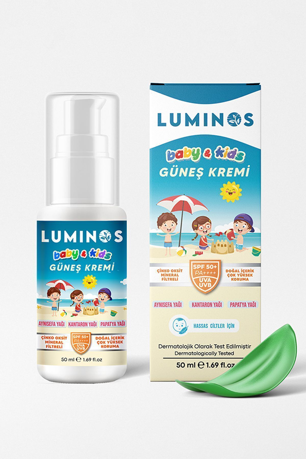 Natural Luminos Spf 50 Doğal Güneş Kremi Bebek Ve Çocuklara Özel 2`Li Fir