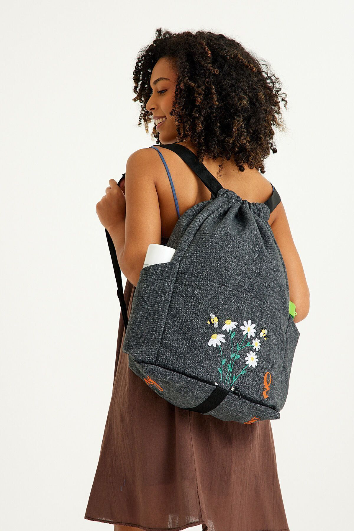 Ent Canta Luna Model Unisex Gezi,Laptop,Spor,Günlük Su Geçirmez Sırt,El Çan