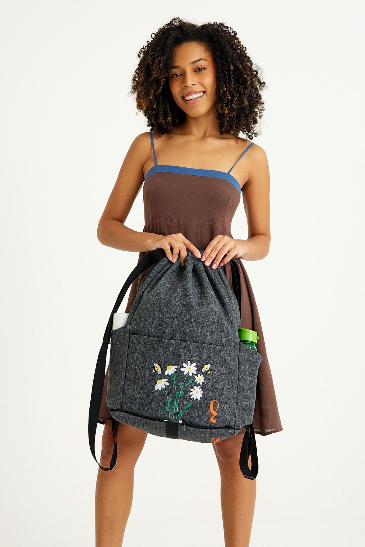 Ent Canta Luna Model Unisex Gezi,Laptop,Spor,Günlük Su Geçirmez Sırt,El Çan