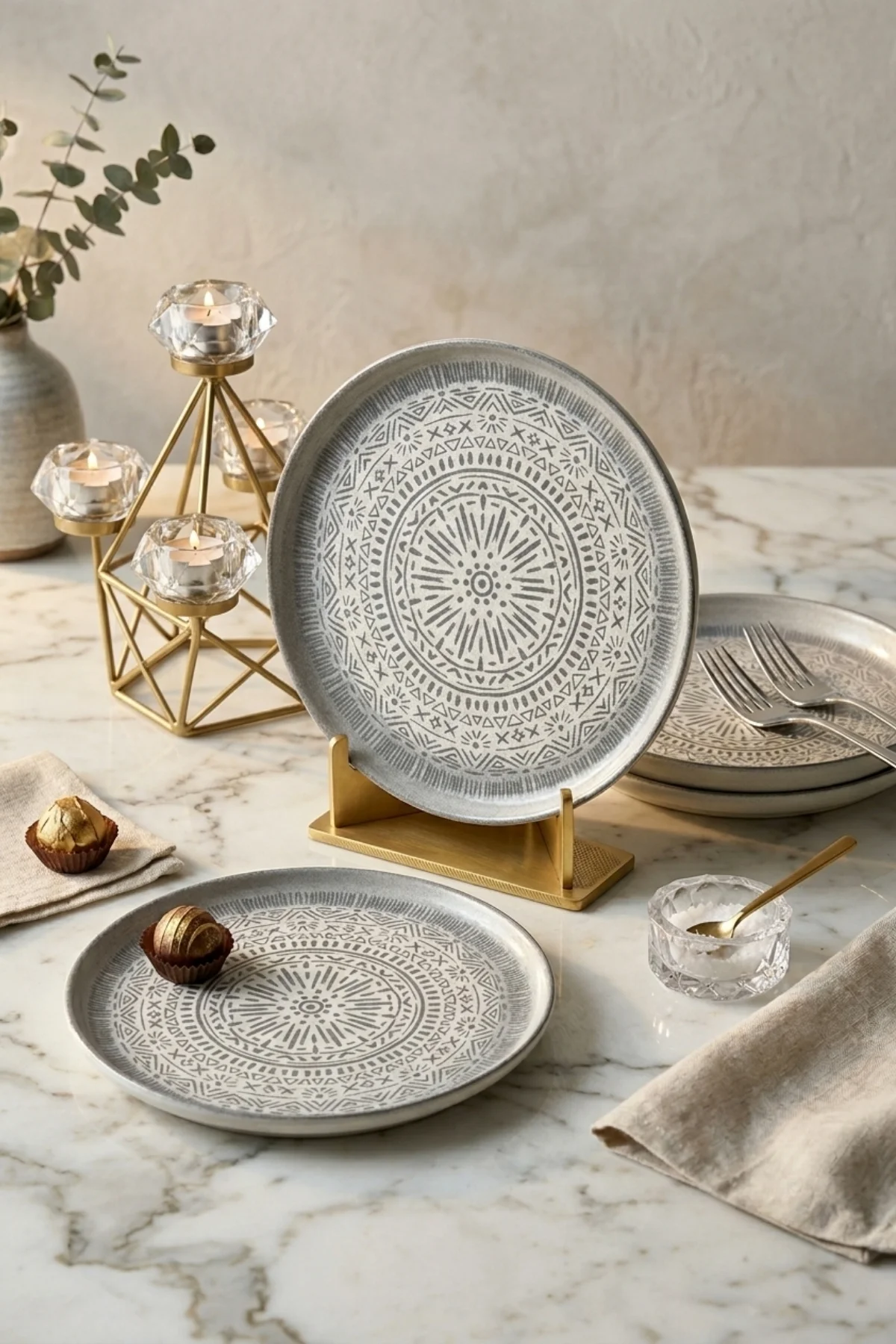 Luna Nordic Pasta Tabağı 22 Cm 4 Adet