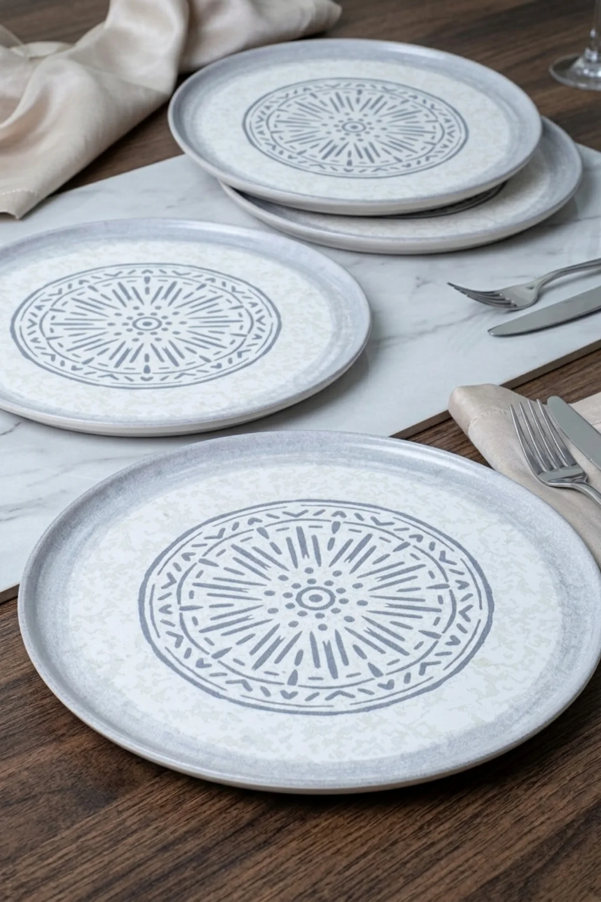 Luna Nordic Servis Tabağı 28 Cm 4 Adet