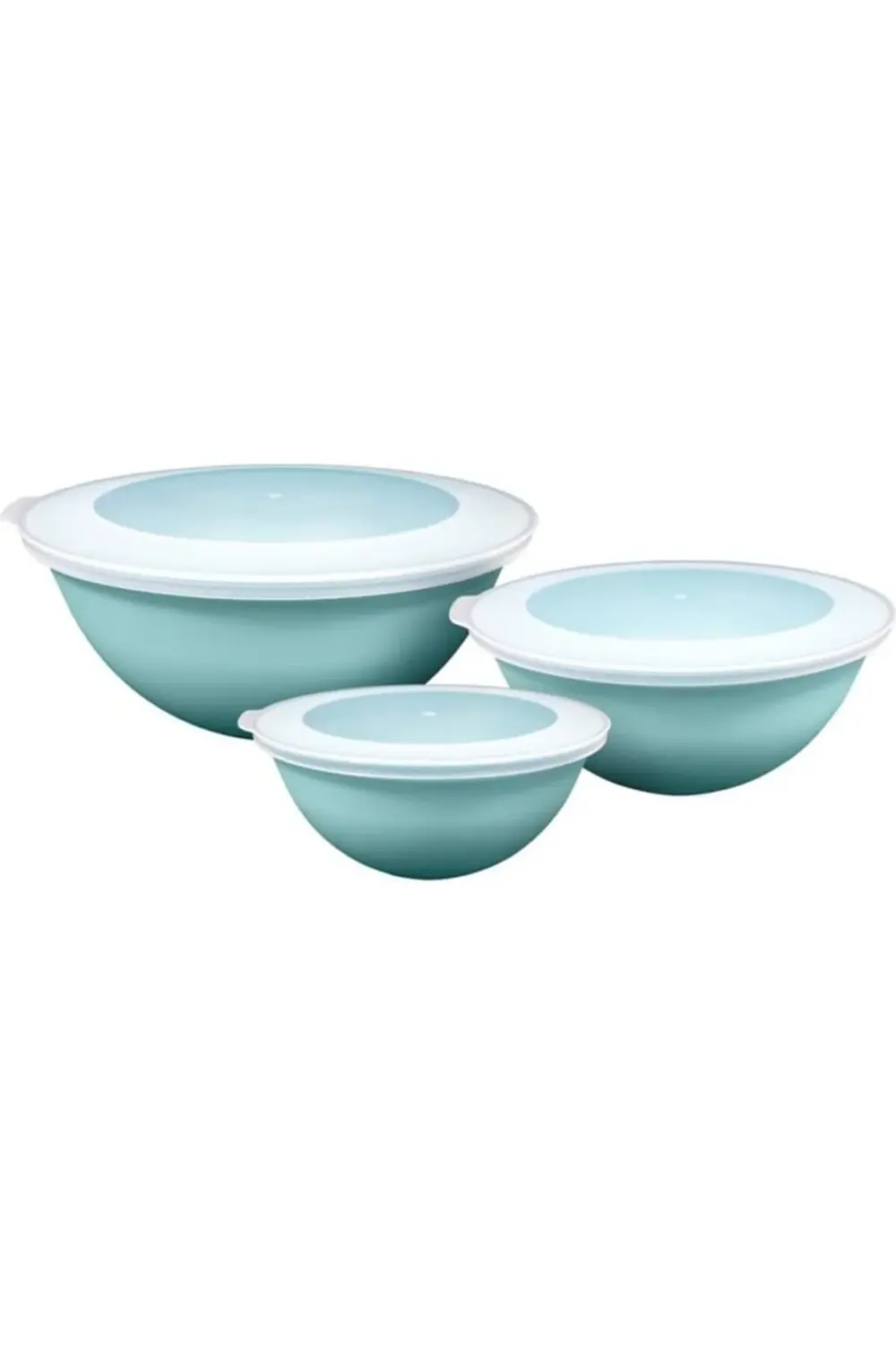 Lunar Kapaklı Sakalama Kabı 3Lü Set 3Lt 2Lt 1Lt (Turkuaz) 395519