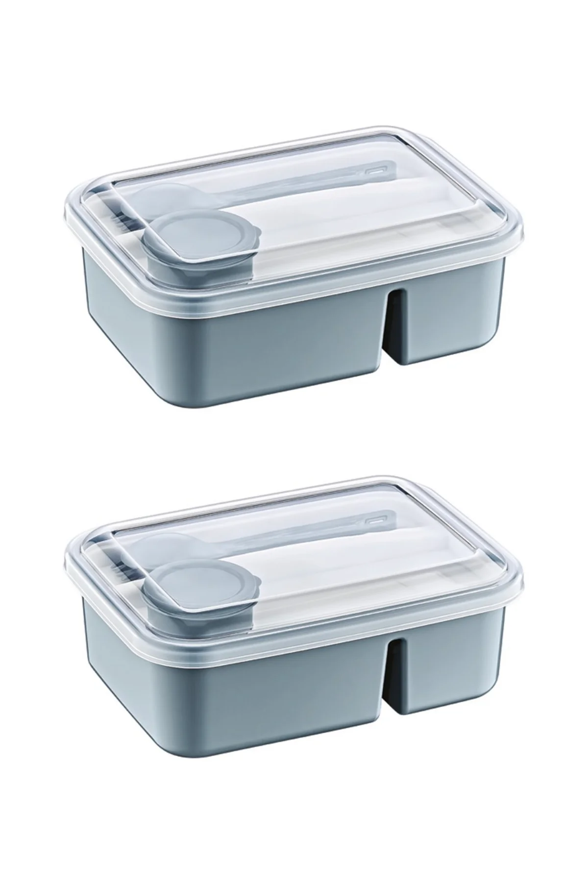 Lunch To Go Bölmeli Sosluklu Beslenme Kabı 920 ml + 40 ml 2 Adet