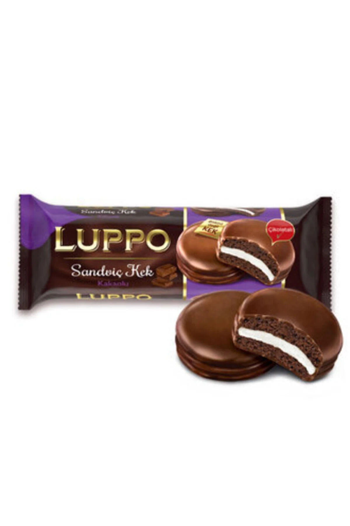 Luppo Kakaolu 8'li Paket Sandviç Kek 184 gr