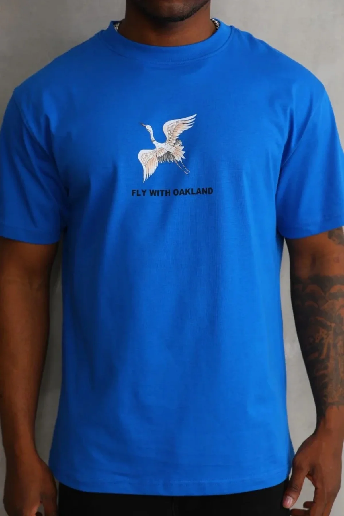 Lushiowear Erkek Baskılı T-Shirt Kısa Kol Bisiklet Yaka Rahat Kalıp Tişört - Mavi Lushiowear Erkek Baskılı T-Shirt Kısa Kol Bisiklet Yaka Rahat Kalıp Tişört - Mavi
