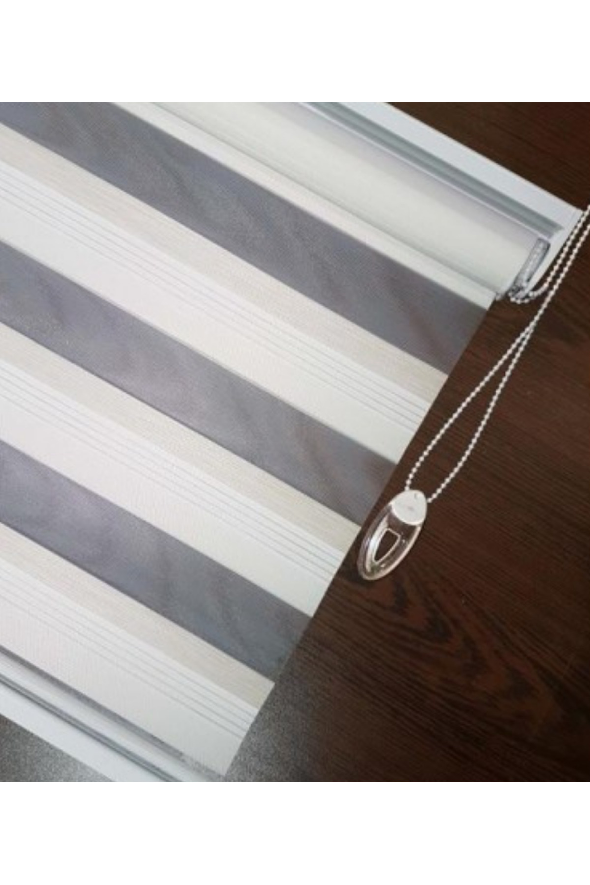 Lux Bambu Renk Geçişli Zebra Stor Perde, Alüminyum Kasalı Yüksek 