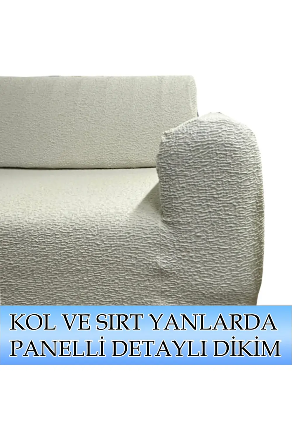 LUX BOHEM PAMUKLU KUMAŞ ÇİFT KİŞİLİK KOLTUK KILIFI KOMPLE GİYDİRM