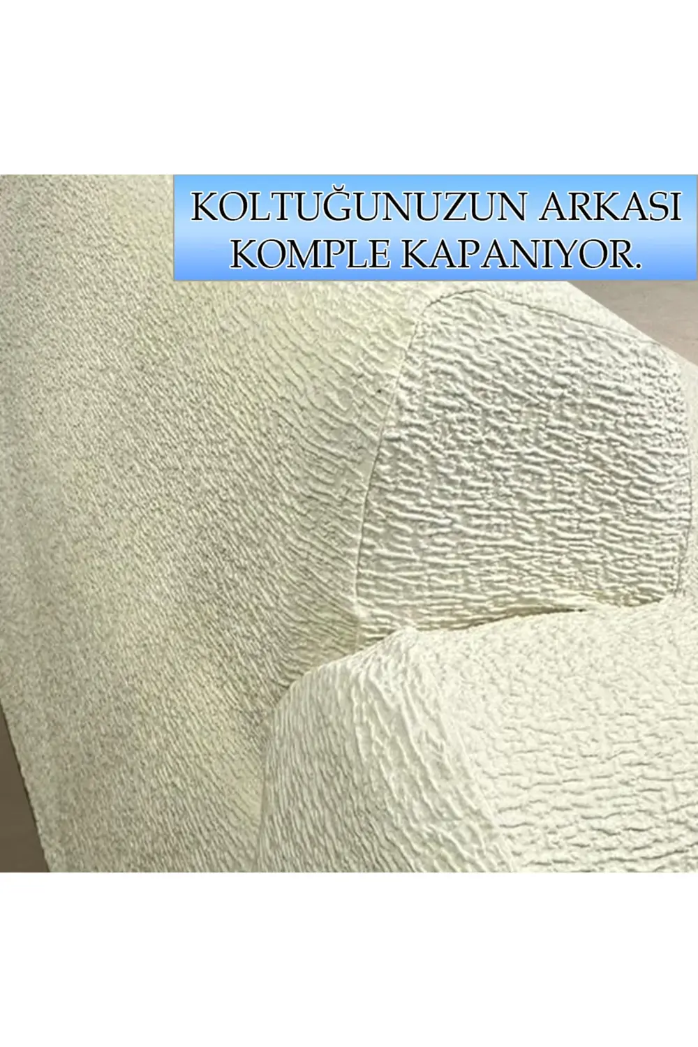 LUX BOHEM PAMUKLU KUMAŞ ÇİFT KİŞİLİK KOLTUK KILIFI KOMPLE GİYDİRM