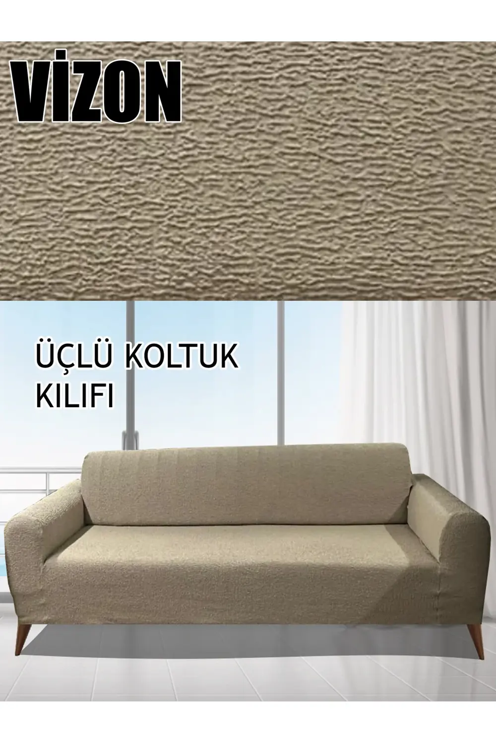 LUX BOHEM PAMUKLU KUMAŞ KOLTUK-KANEPE KILIFI 3LÜ KOMPLE GİYDİRME