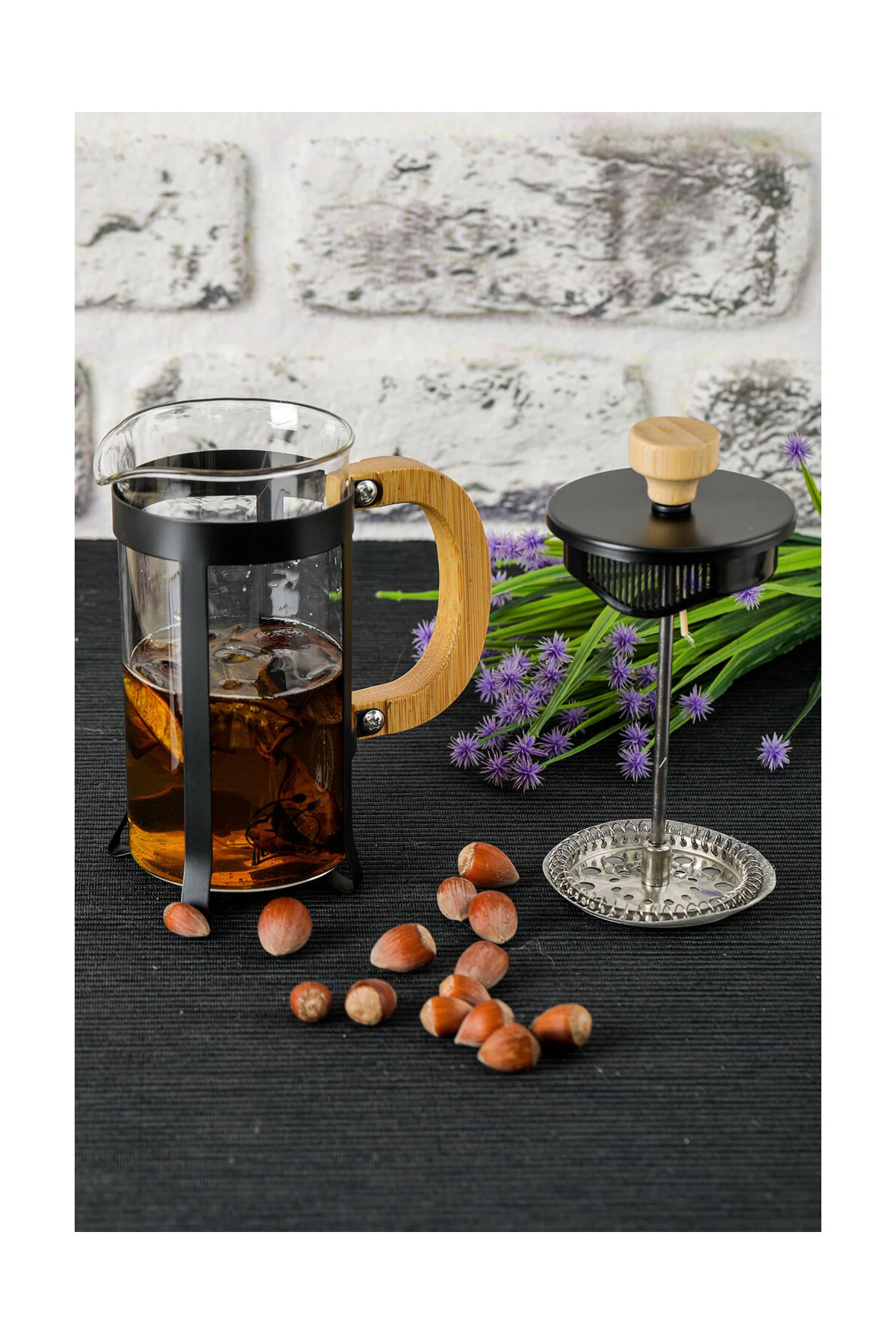 Just Cheap Store Lüx Cam 350 Ml French Press Siyah