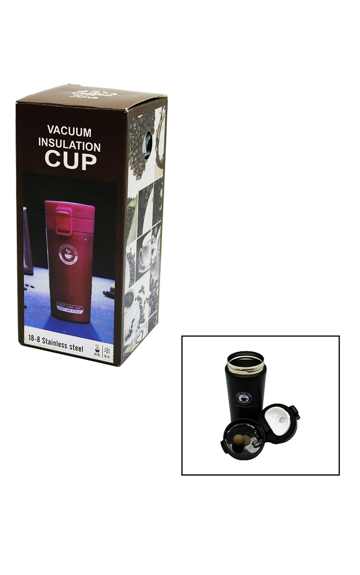 Just Cheap Store Lüx Çelik Bardak Termos 380 Ml Clkn-1956