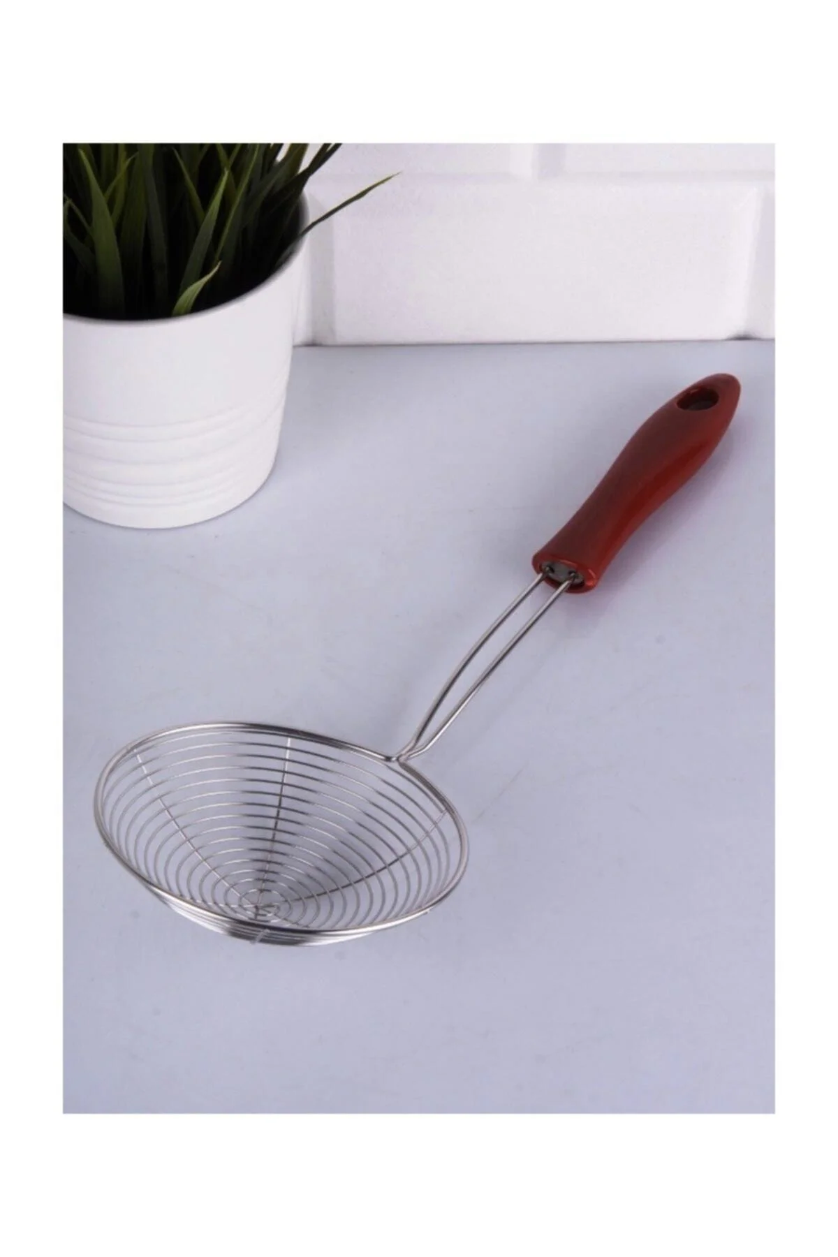 Lüx Çelik Yağ Kızartma Kevgiri 14 Cm