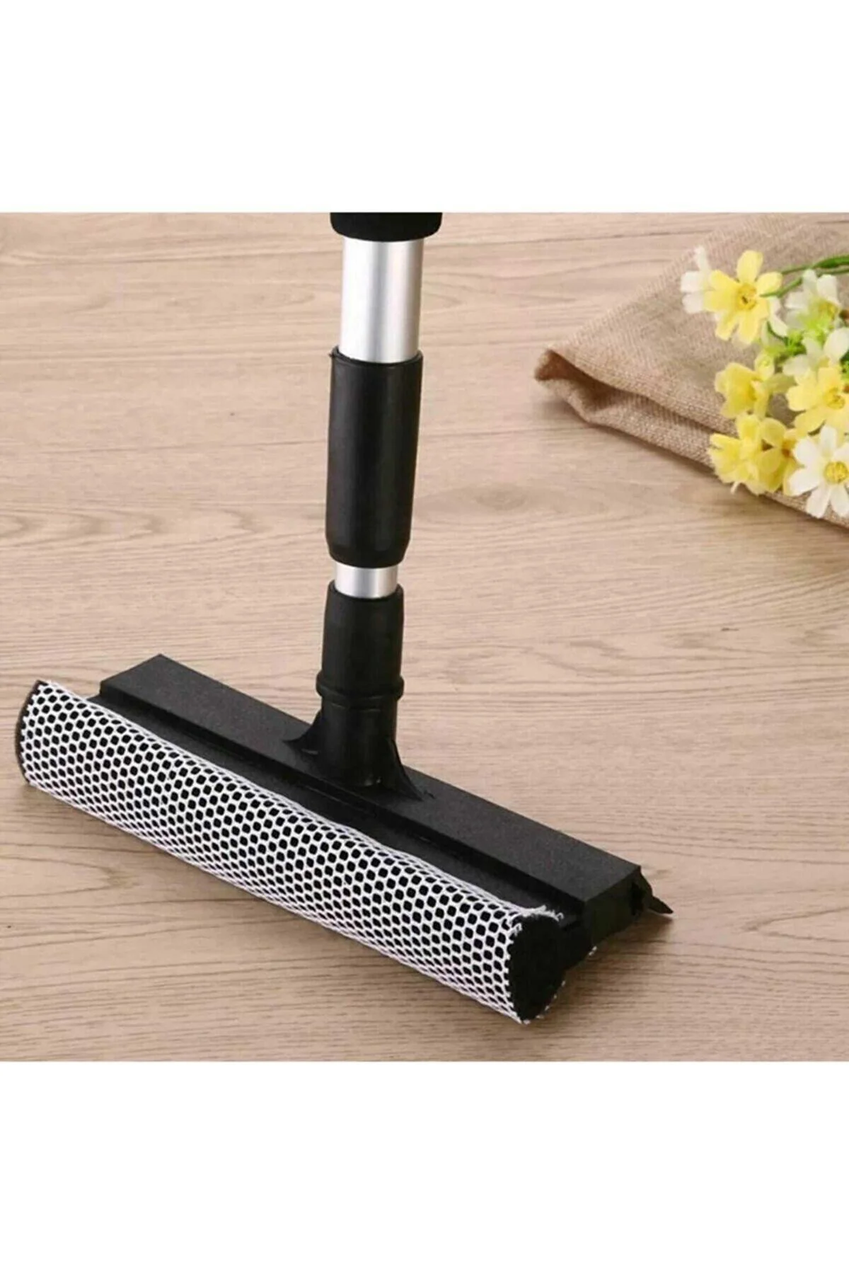 Lüx Cift Tarafli Teleskopik Cam Silme Paspası Ve Cekpasi - Gri