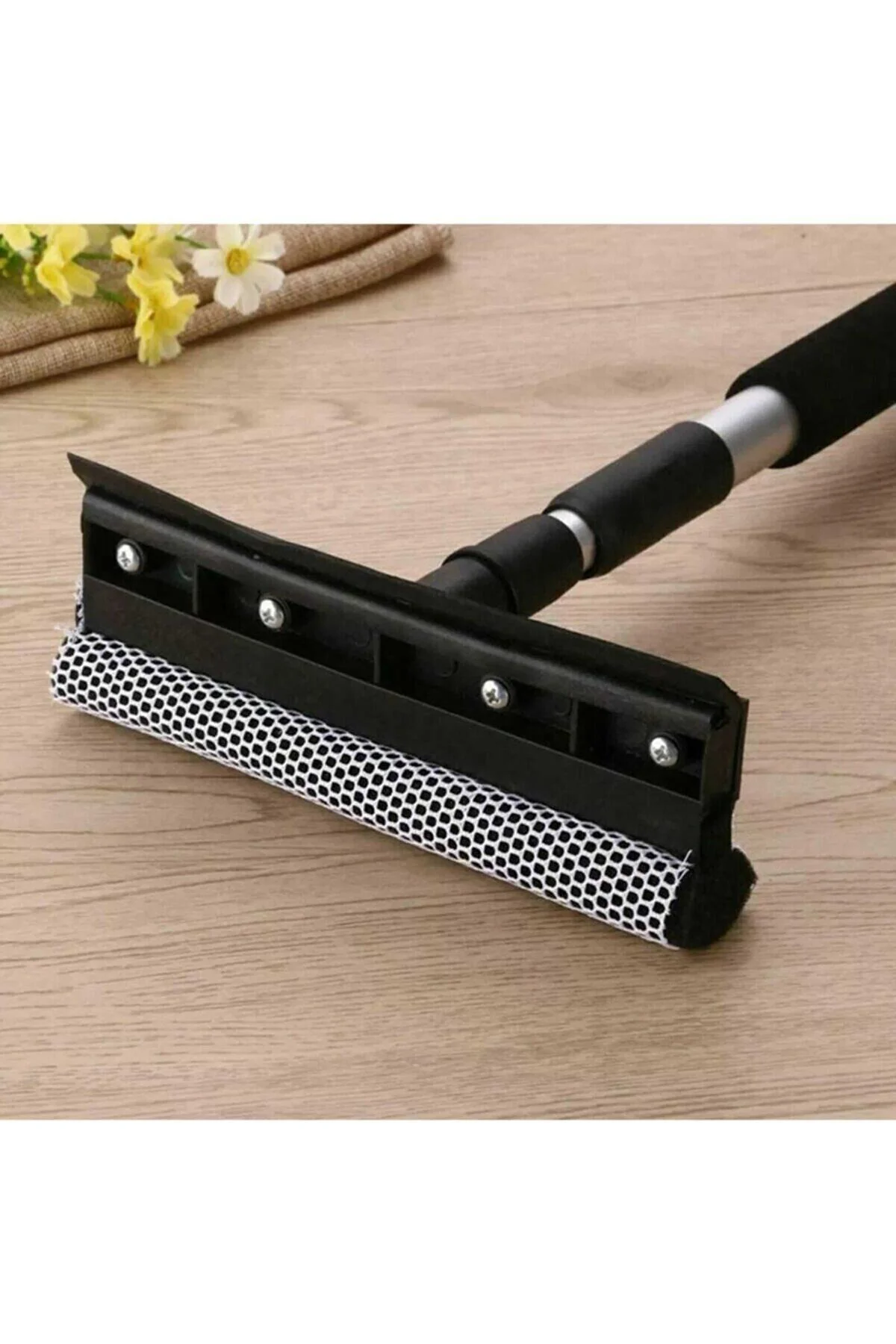 Lüx Cift Tarafli Teleskopik Cam Silme Paspası Ve Cekpasi - Gri