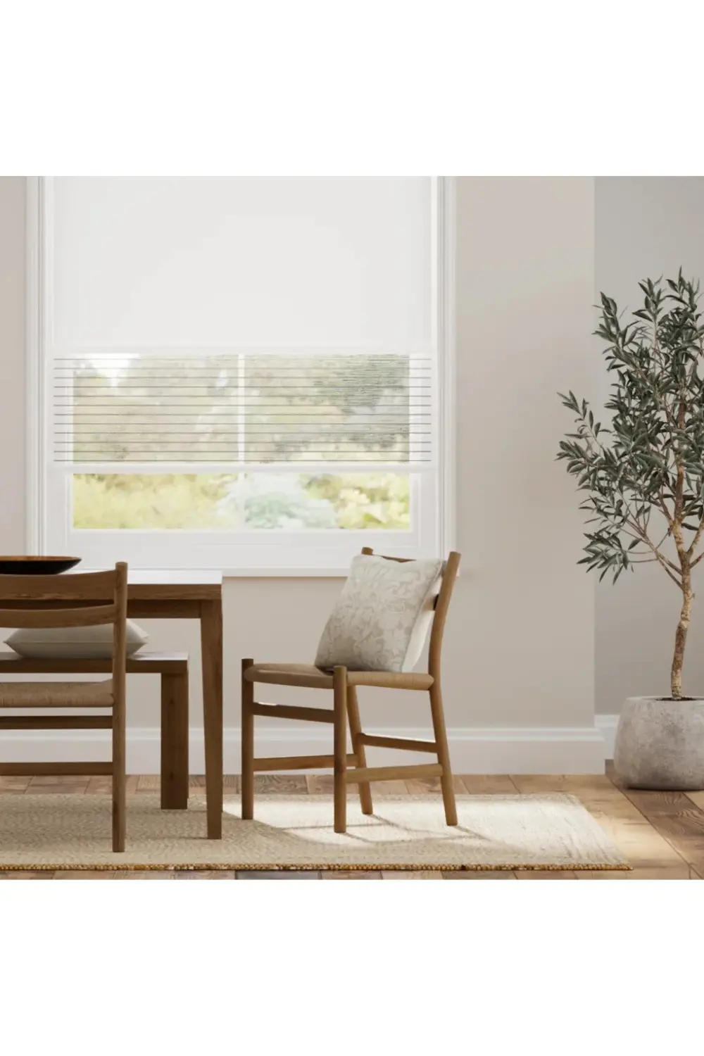 Lüx Çiftli Sistem Stor Perde (Tül Stor+Güneşlik Stor) Alüminyum K