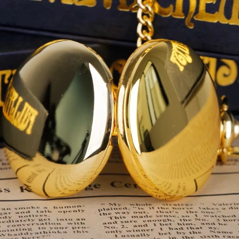 Lüx Gold Renk Köstekli Cep Saati Kadın Kolye