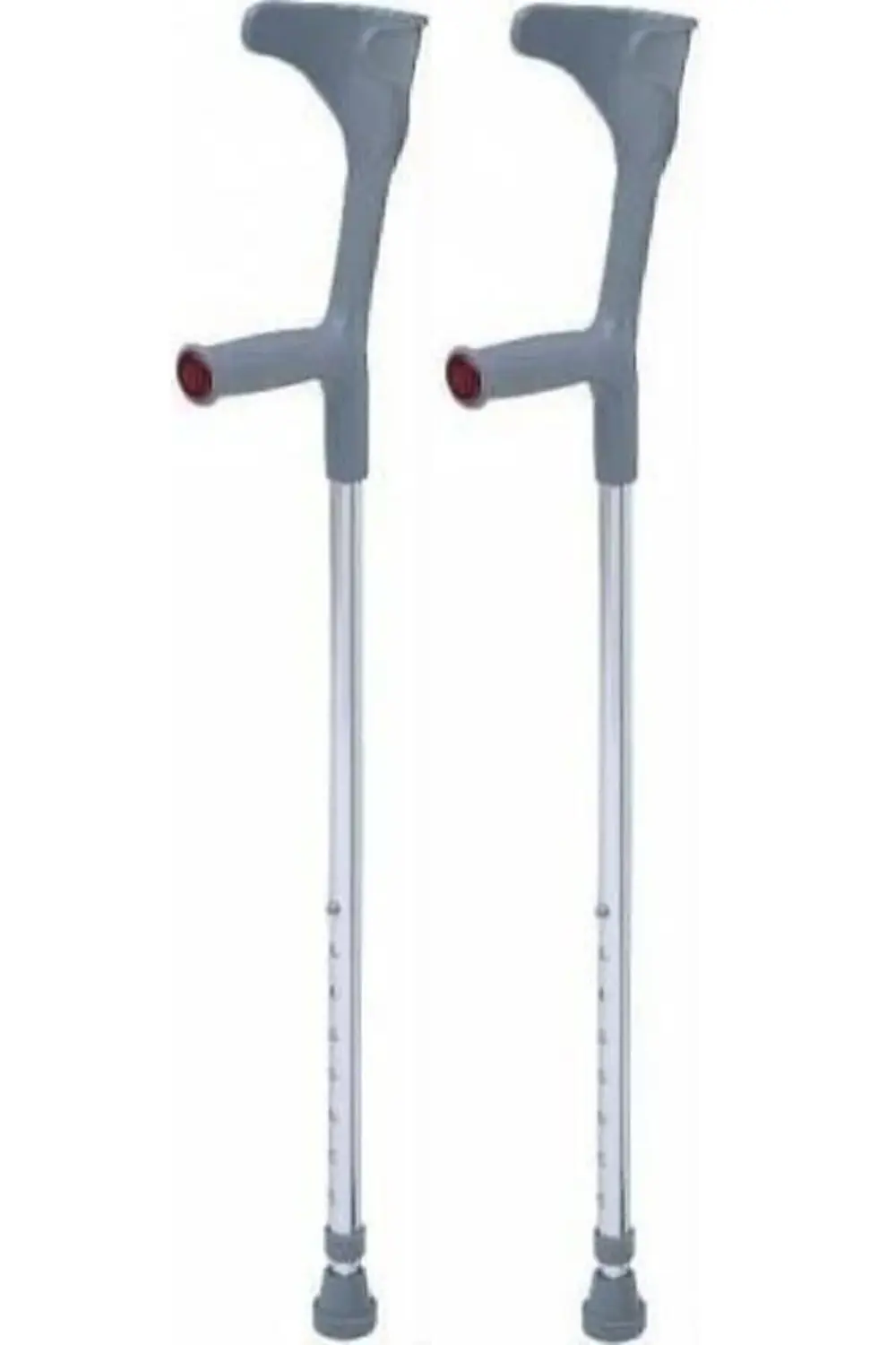 Lüx Gri Çift Kanedyen Koltuk Değneği Ayarlanabilir Dirsek Destekl