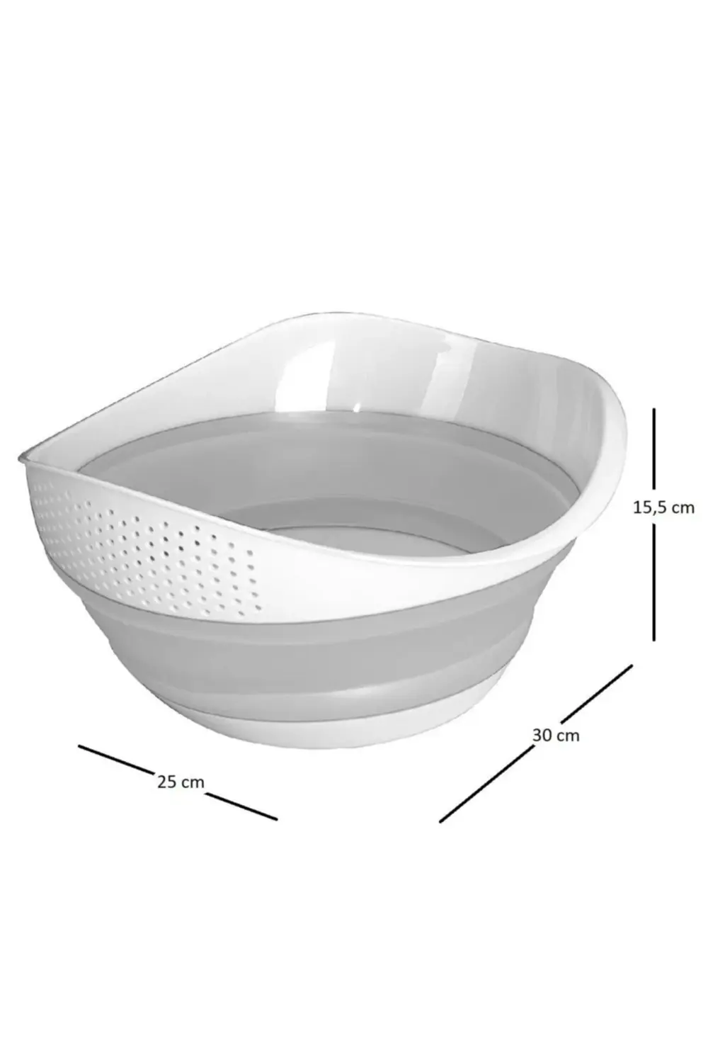 Lüx Katlanır Pirinç Süzgeci - Akordiyon Katlanabilir Süzgeç