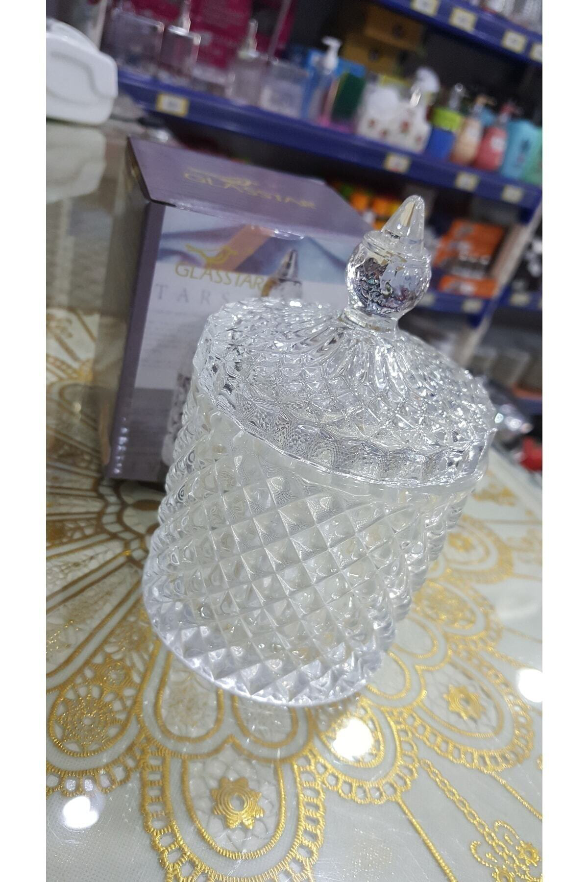 Lüx Mini Lokumluk , Reçellik Kristal Cam Şekerlik