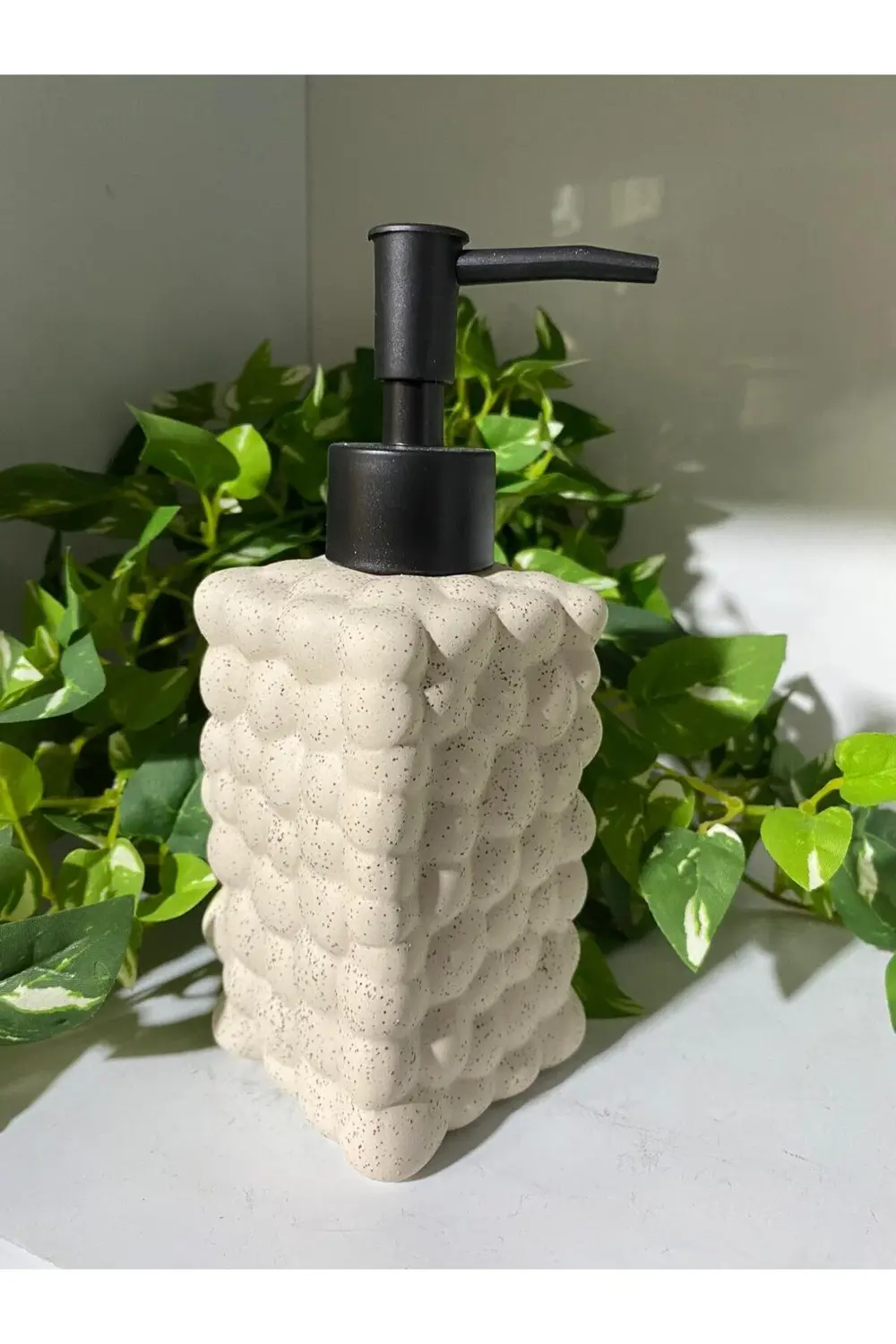 Lüx Modern Sıvı Sabunluk Ekru