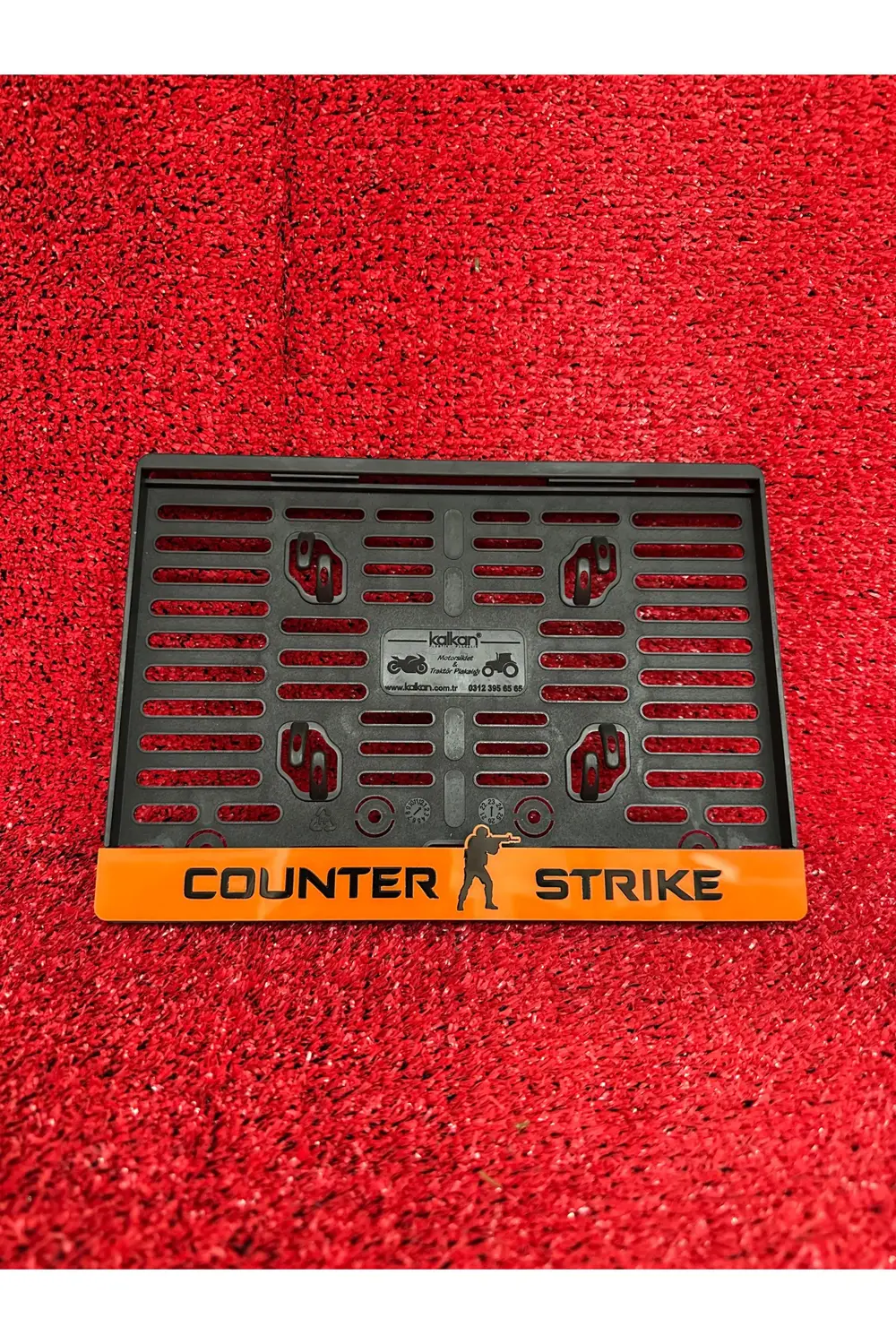 Lüx Pleksi Counter Strıke Logolu Motorsiklet Plakalık