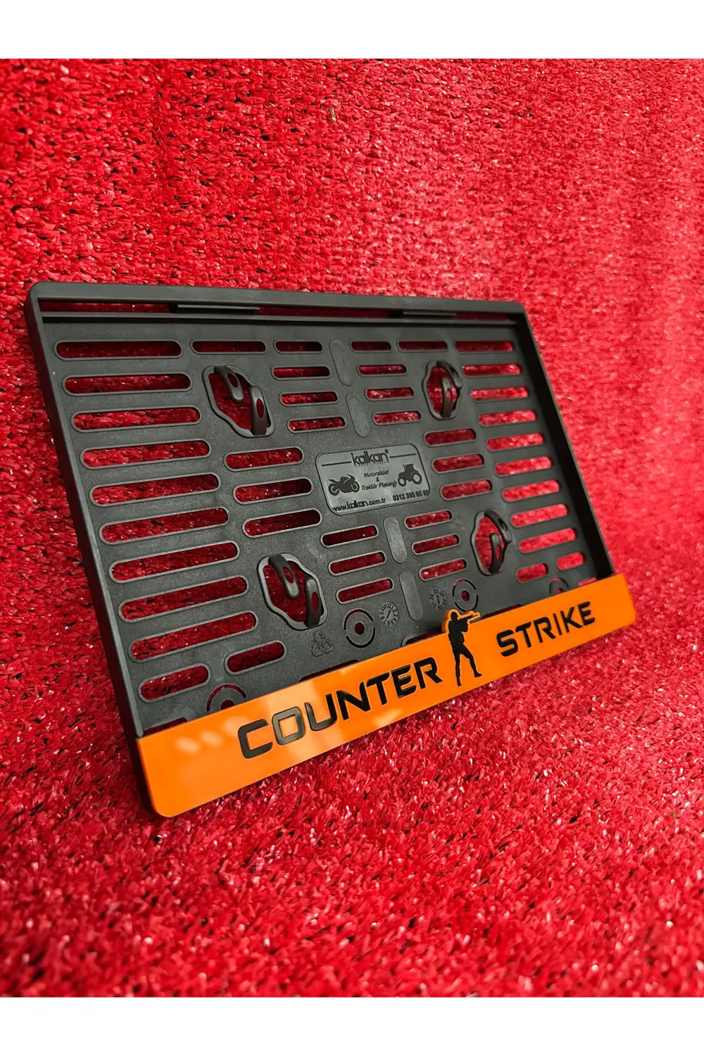 Lüx Pleksi Counter Strıke Logolu Motorsiklet Plakalık