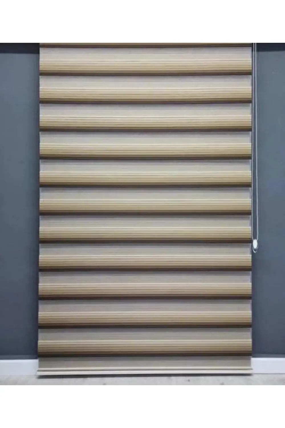 Lüx Plise Degrade Renk Geçişli Zebra Stor Perde Alüminyum Kasalı