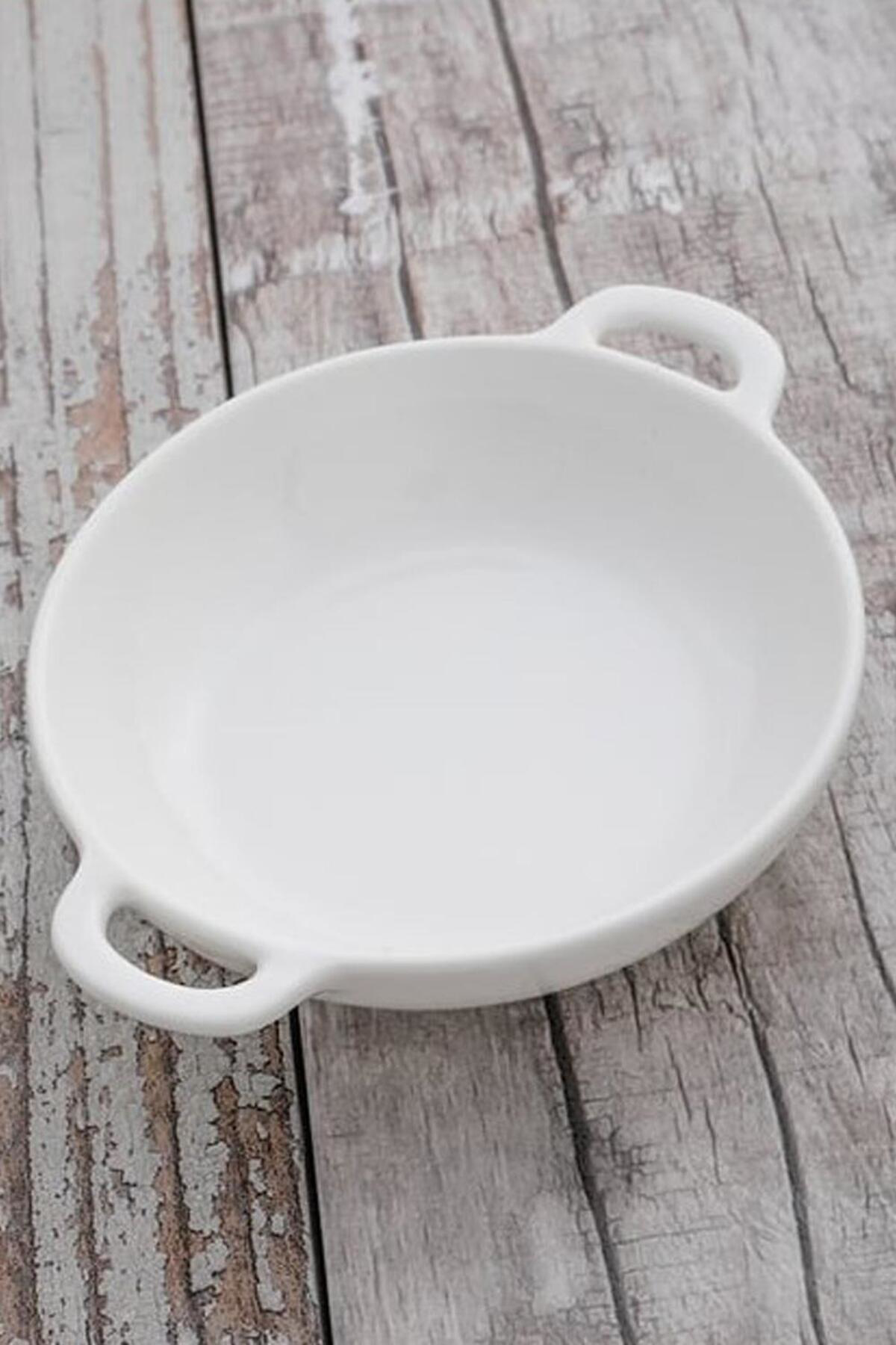 Lüx Porselen 3'lü Meze Tabağı 15x12.1x3.5 Cm