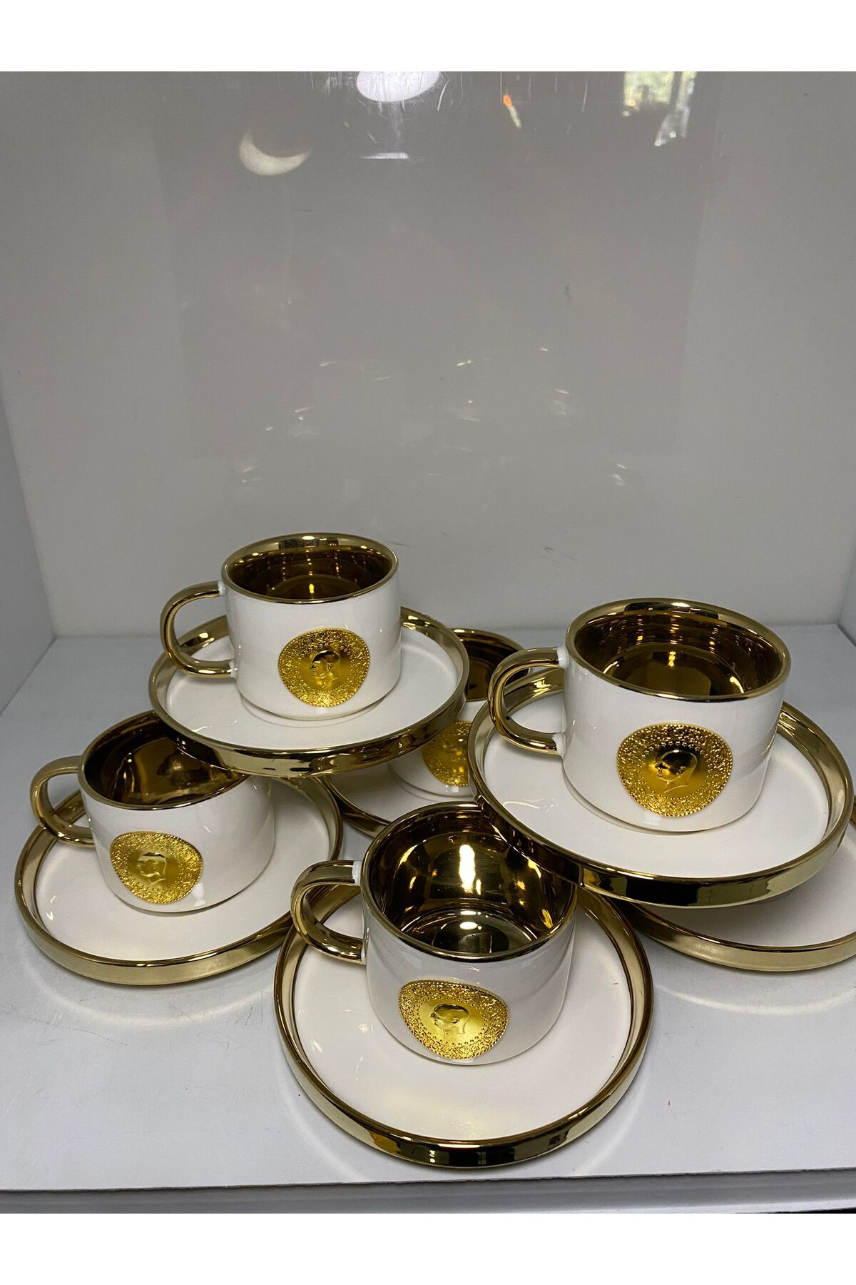 Elif Aksesuar Lüx Porselen Lira Fincan Takımı