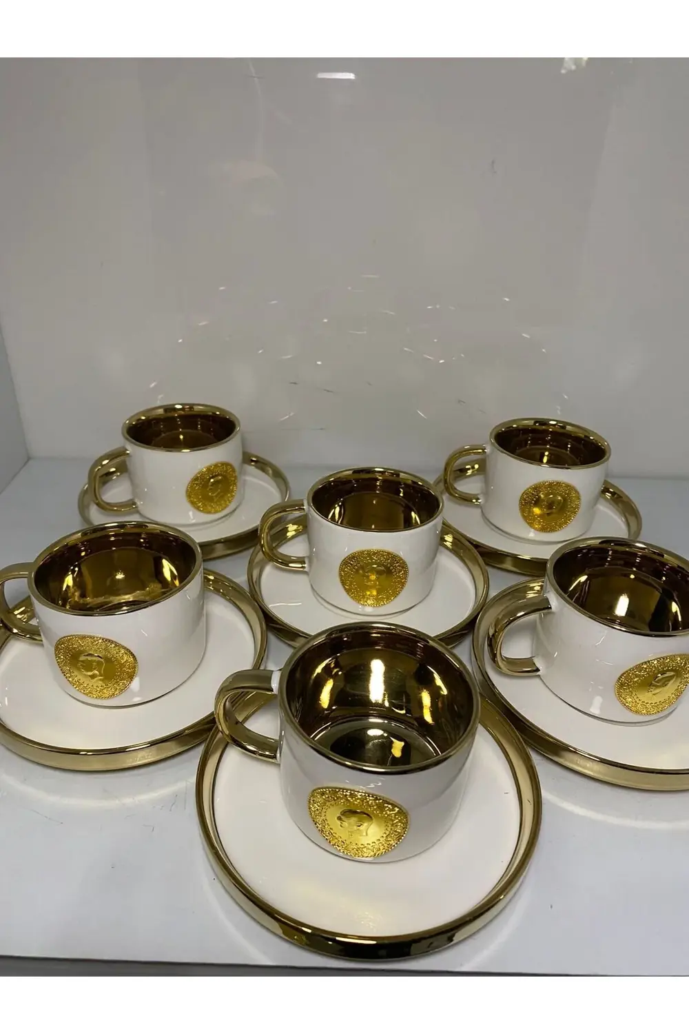 Lüx Porselen Lira Fincan Takımı