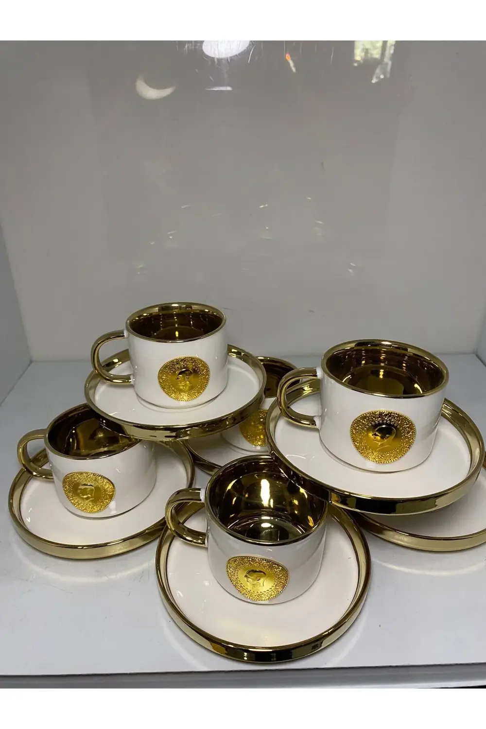 Lüx Porselen Lira Fincan Takımı