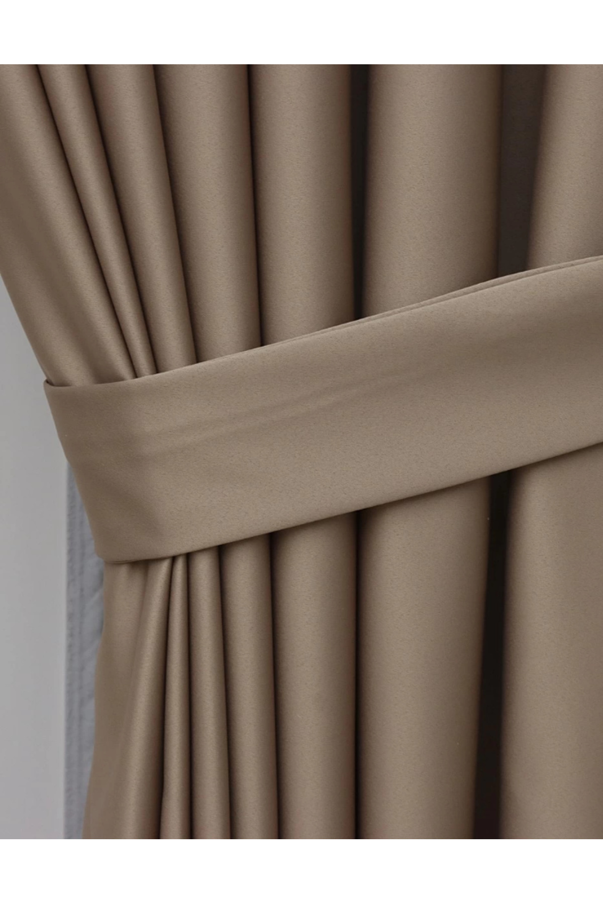 Lüx Saten Blackout Karartma Güneşlik Perde Yüksek Kaliteli Düz Pi