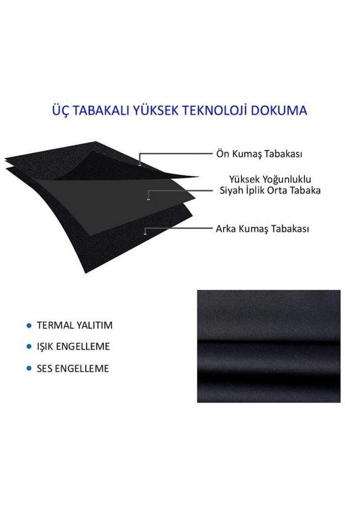 Lüx Saten Blackout Karartma Güneşlik Perde Yüksek Kaliteli Düz Pi