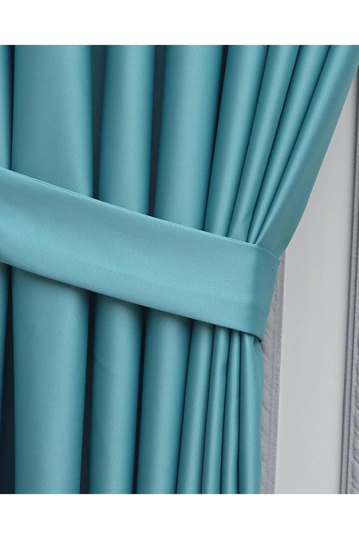 Lüx Saten Blackout Karartma Güneşlik Perde Yüksek Kaliteli Düz Pi