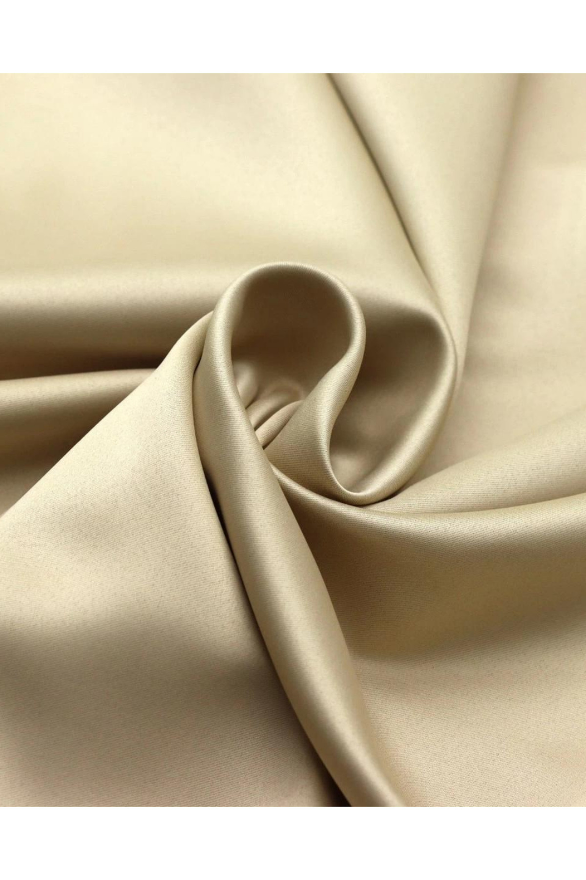 Lüx Saten Blackout Karartma Fon Perde, Yüksek Kaliteli 1/3 Sık Pi