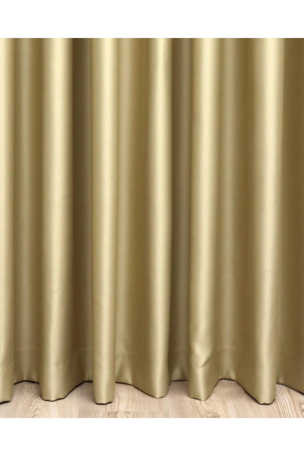 Lüx Saten Blackout Karartma Güneşlik Perde Yüksek Kaliteli Düz Pi