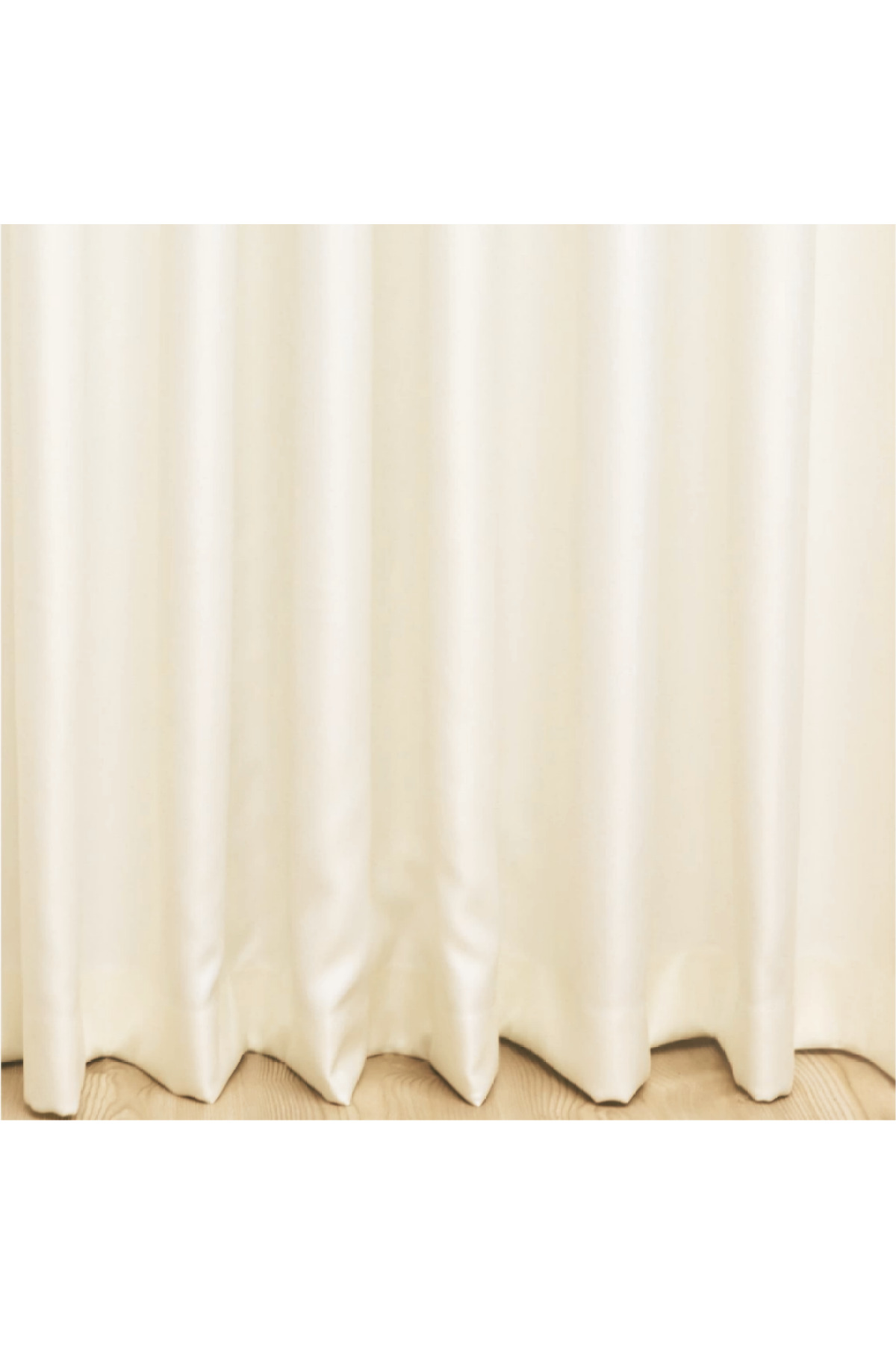 Lüx Saten Blackout Karartma Fon Perde, Yüksek Kaliteli 1/3 Sık Pi