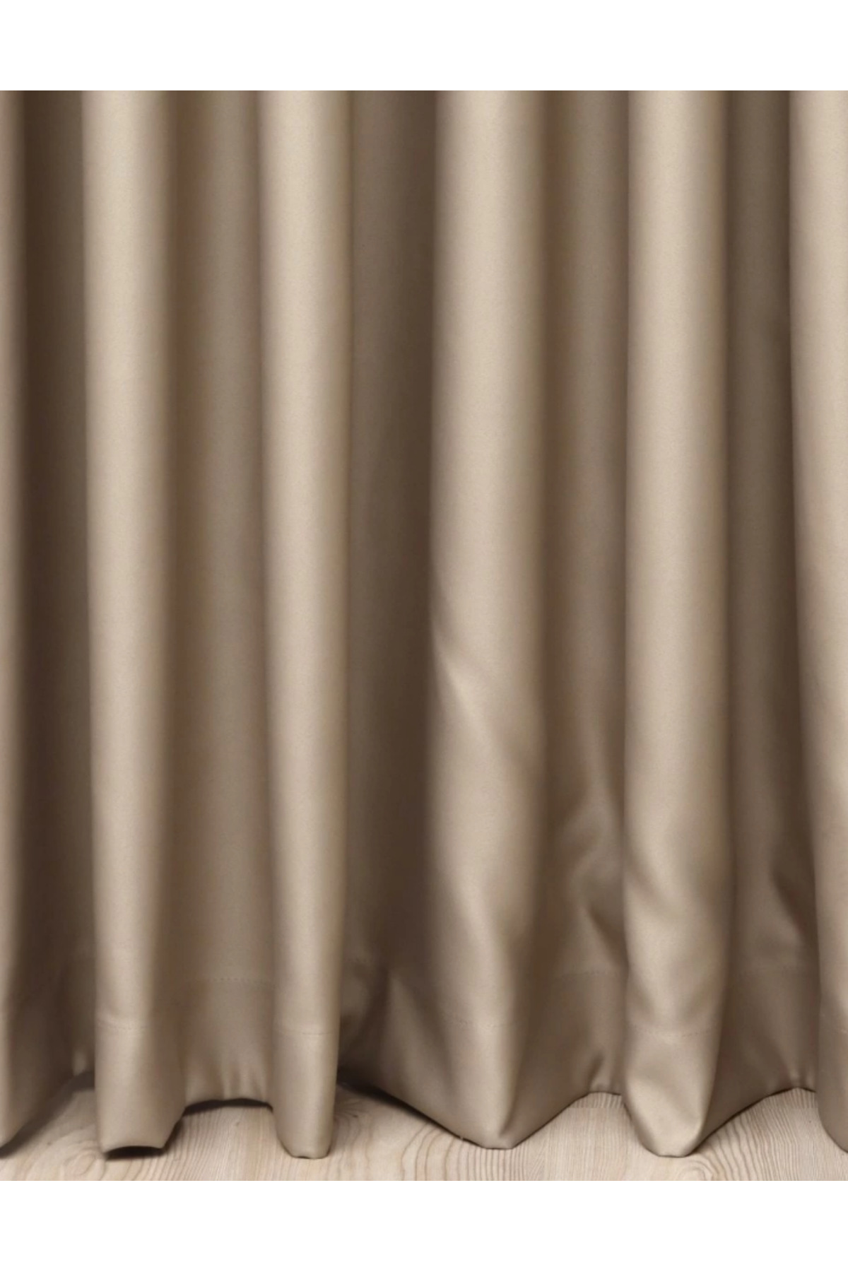 Lüx Saten Blackout Karartma Güneşlik Perde Yüksek Kaliteli Düz Pi