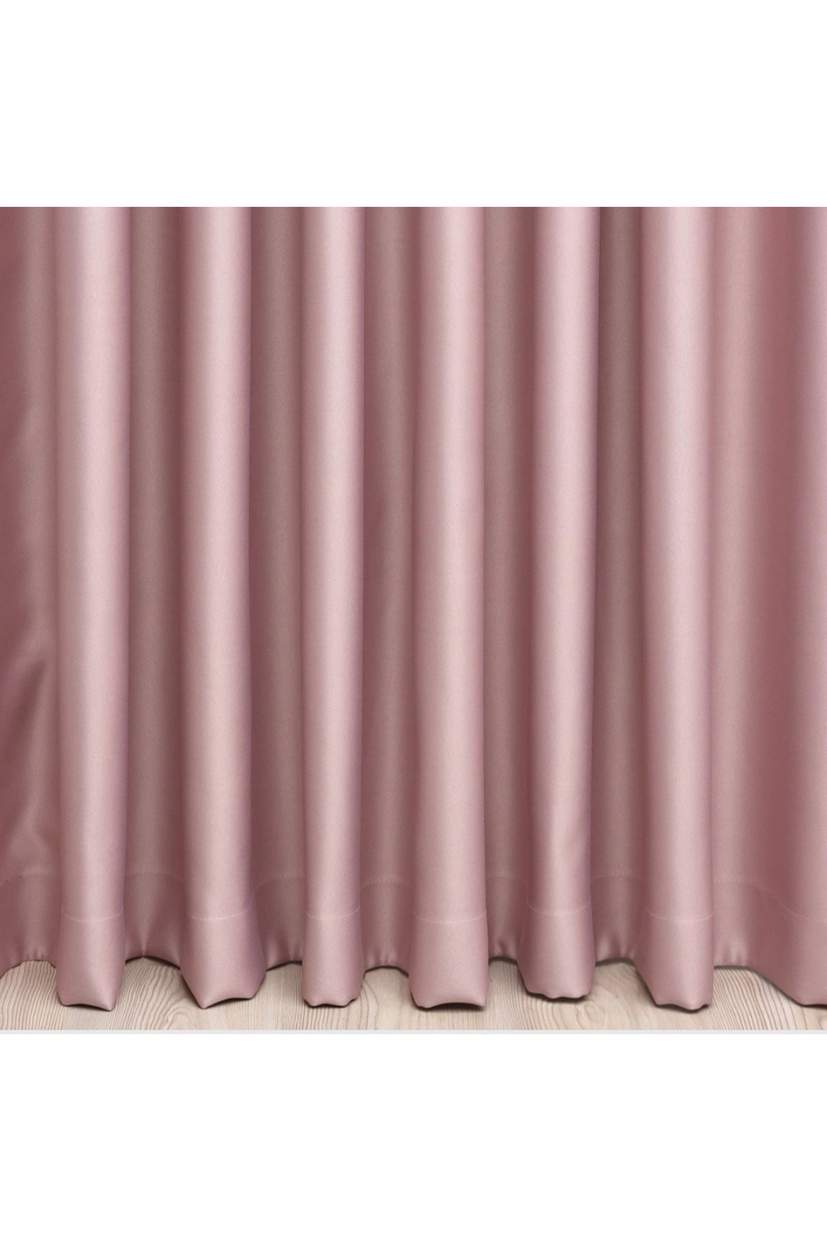 Lüx Saten Blackout Karartma Fon Perde Yüksek Kaliteli 1/3 Sık Pil