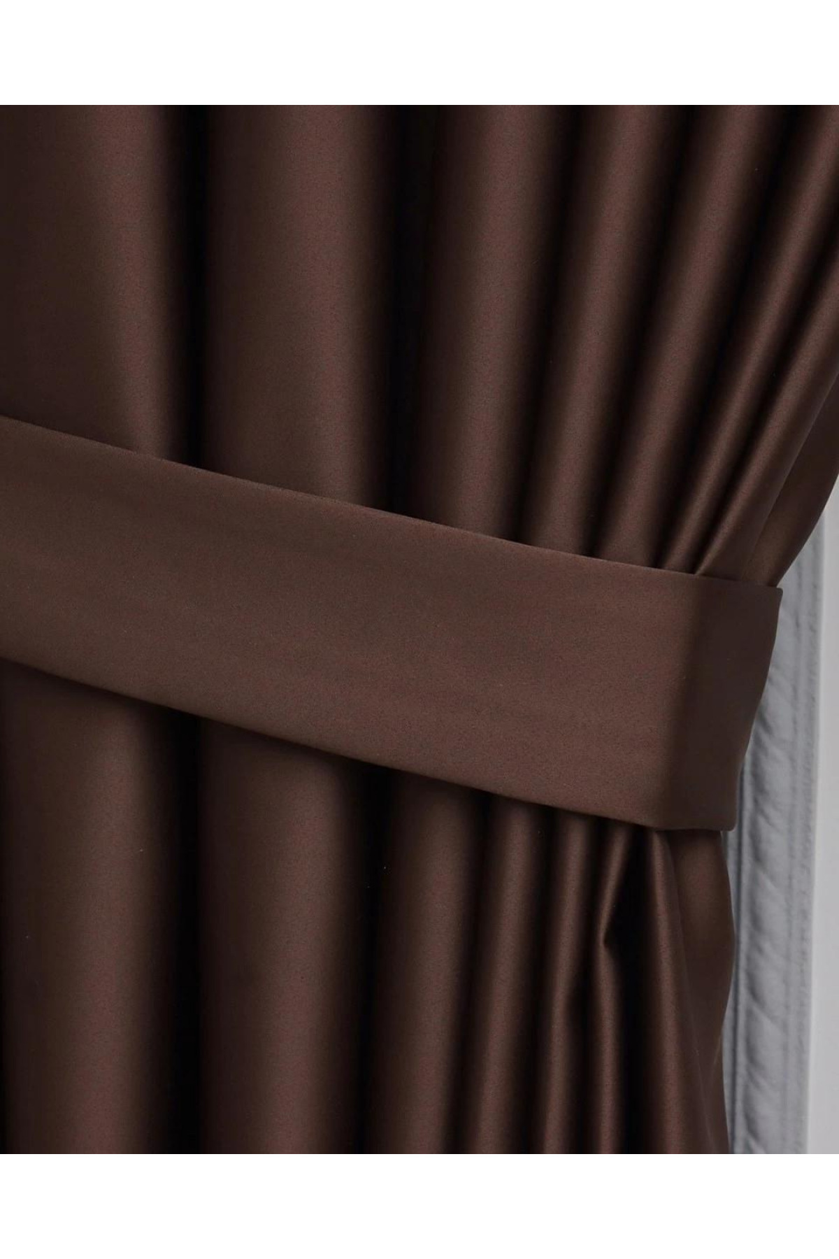 Lüx Saten Blackout Karartma Güneşlik Perde Yüksek Kaliteli Düz Pi