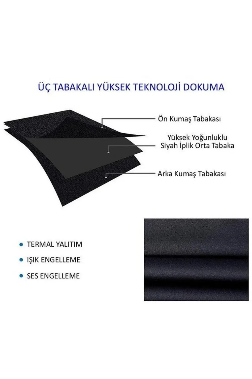 Lüx Saten Blackout Karartma Fon Perde Yüksek Kaliteli 1/2,5 Norma