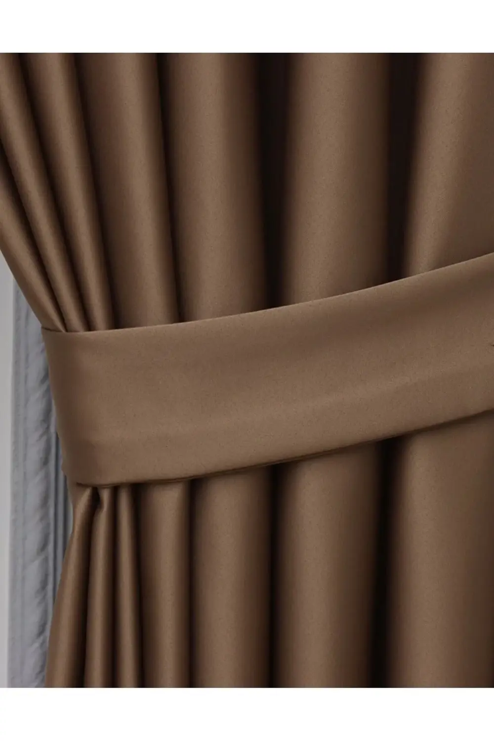 Lüx Saten Blackout Karartma Fon Perde Yüksek Kaliteli 1/3 Sık Pil