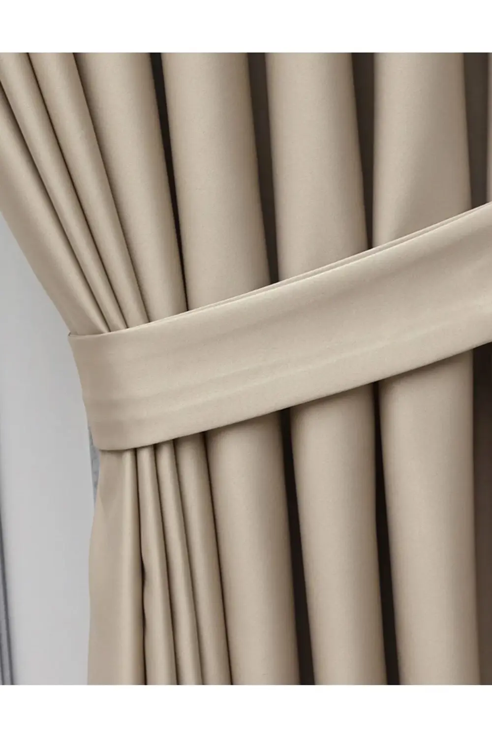 Lüx Saten Blackout Karartma Güneşlik Perde Yüksek Kaliteli Düz Pi