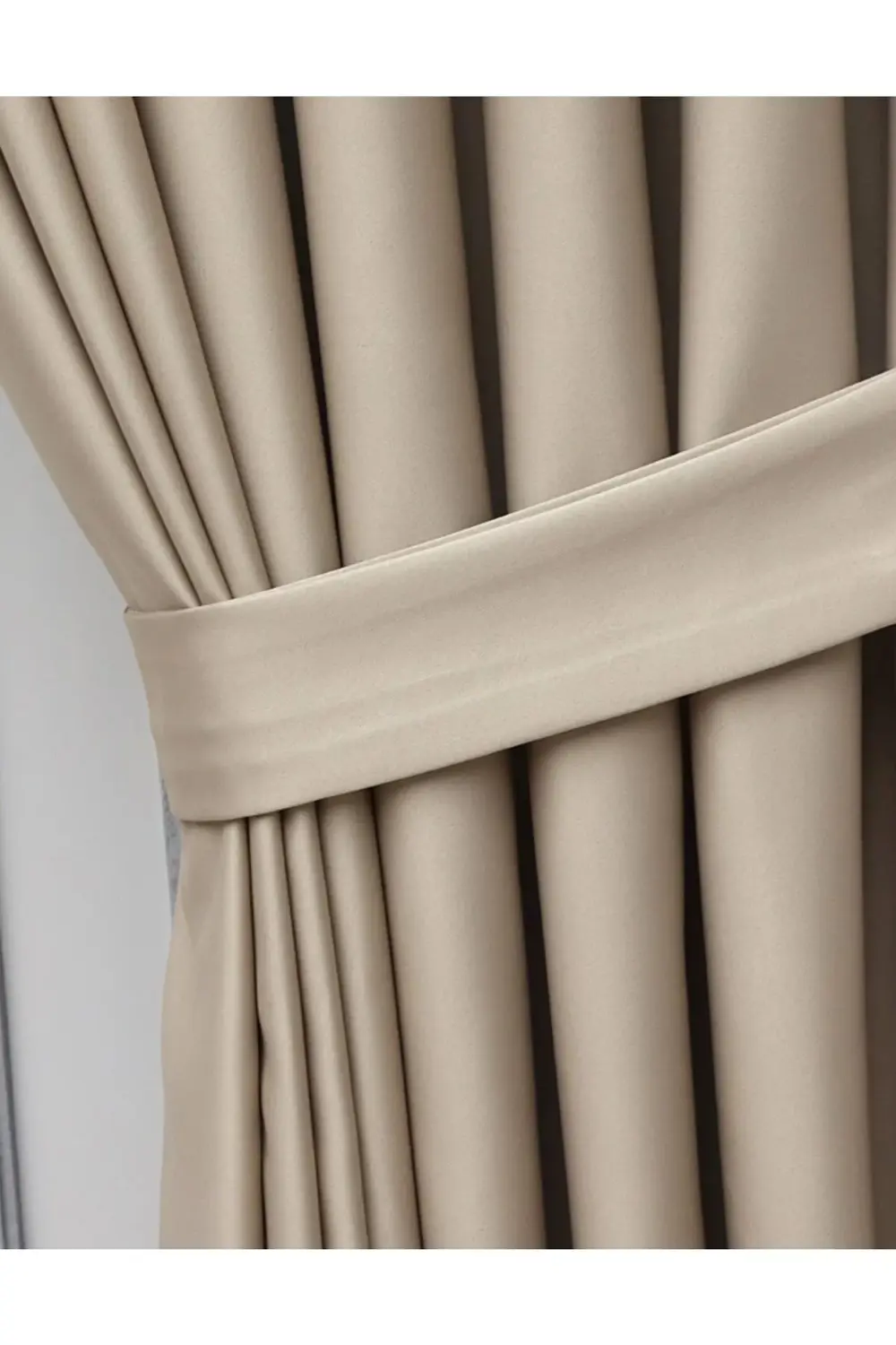 Lüx Saten Blackout Karartma Güneşlik Perde Yüksek Kaliteli Düz Pi