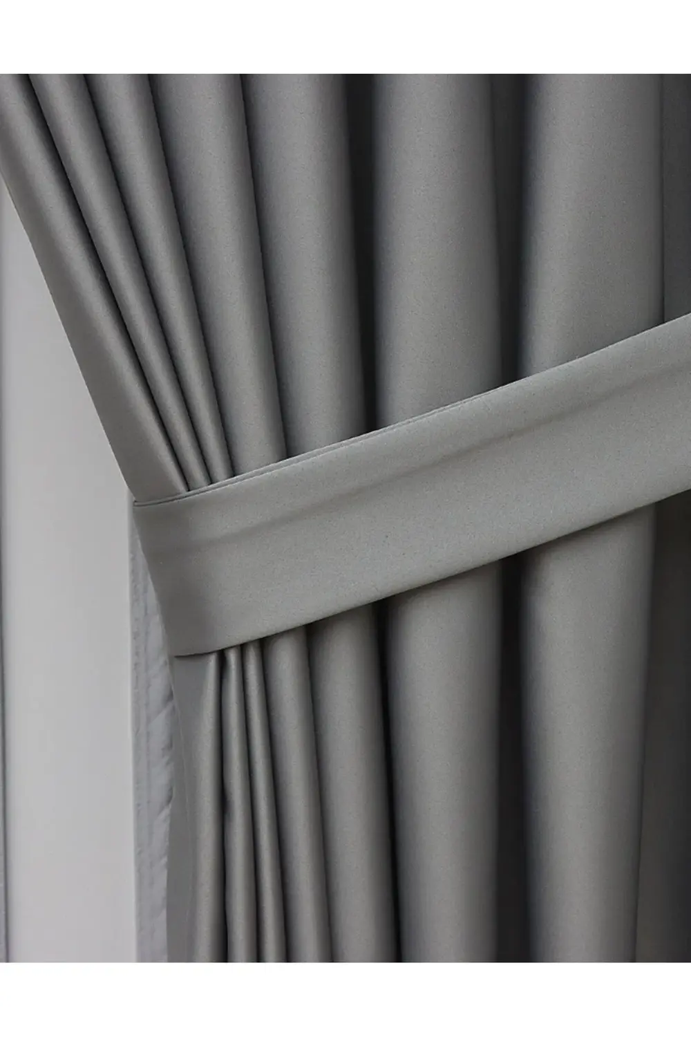 Lüx Saten Blackout Karartma Güneşlik Perde Yüksek Kaliteli Düz Pi