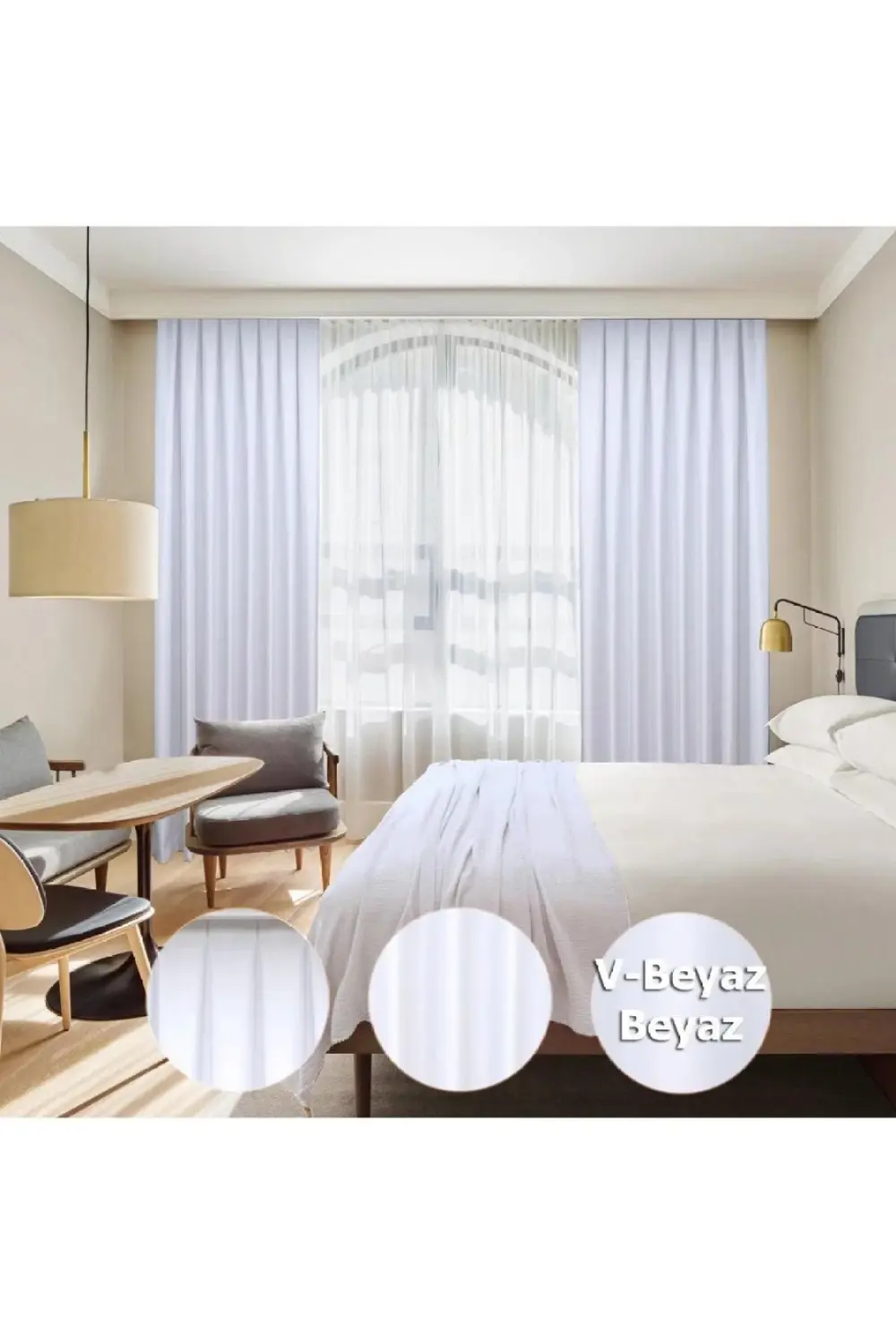 Lüx Saten Blackout Karartma Güneşlik Perde Yüksek Kaliteli Düz Pi