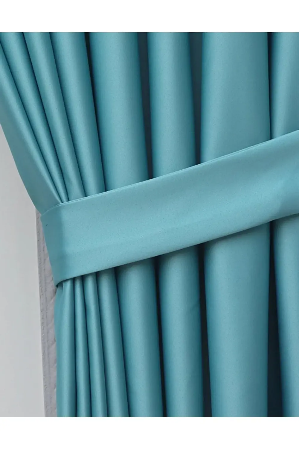 Lüx Saten Blackout Karartma Güneşlik Perde Yüksek Kaliteli Düz Pi