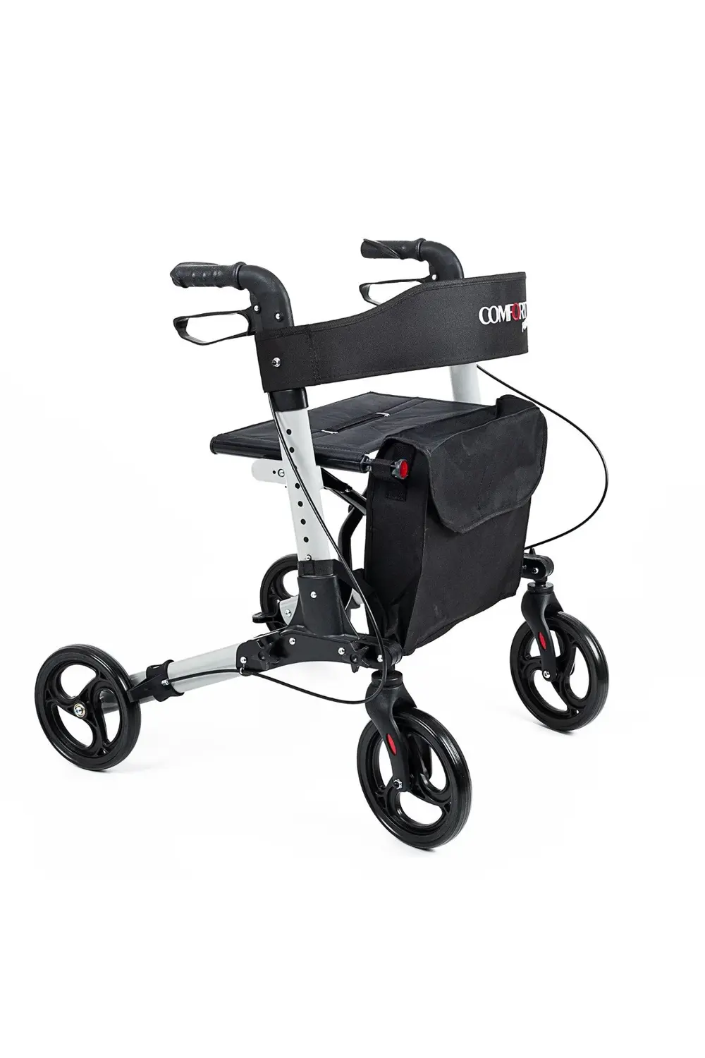 lüx yürüteç hafif 4 tekerli Alüminyum Tekerlekli Lüks Rolatör Fre